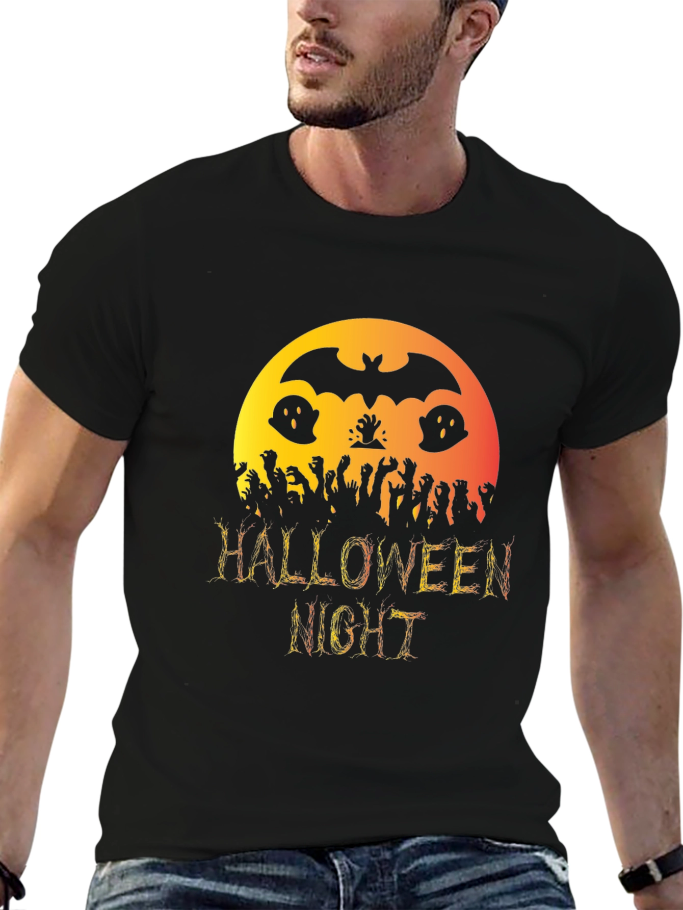Halloween Night Graphic T-Shirt