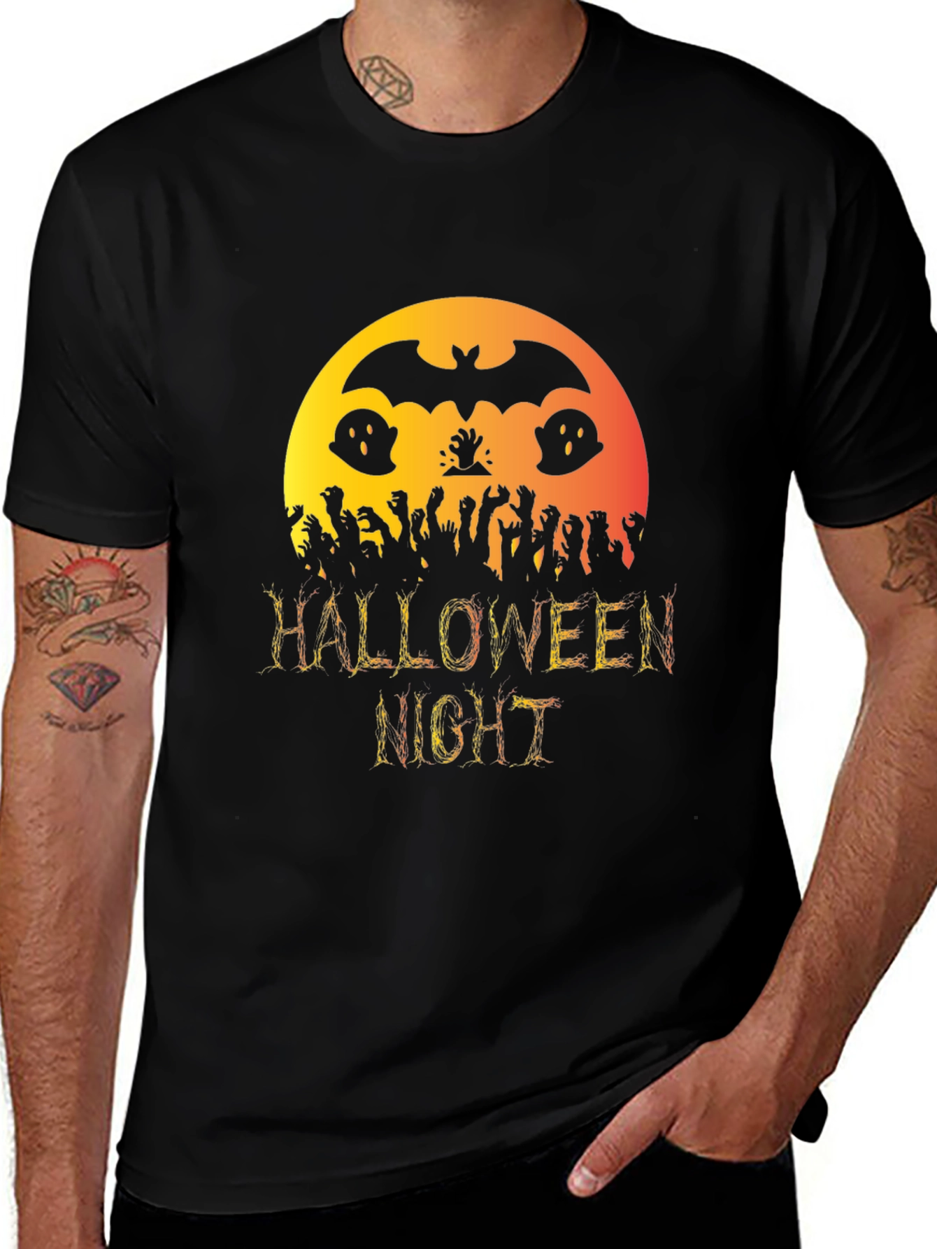 Halloween Night Graphic T-Shirt