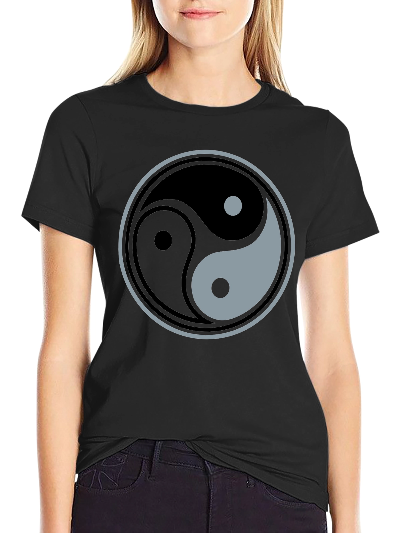 Yin Yang Symbol Graphic T-Shirt - Balance and Harmony