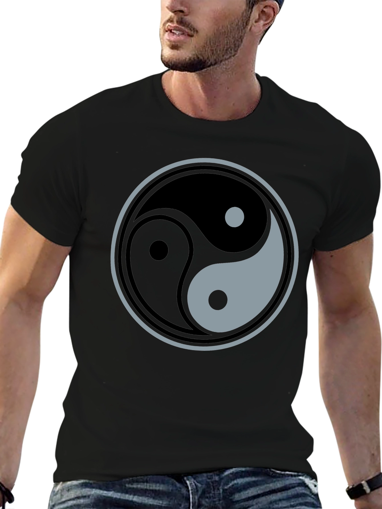 Yin Yang Symbol Graphic T-Shirt - Balance and Harmony
