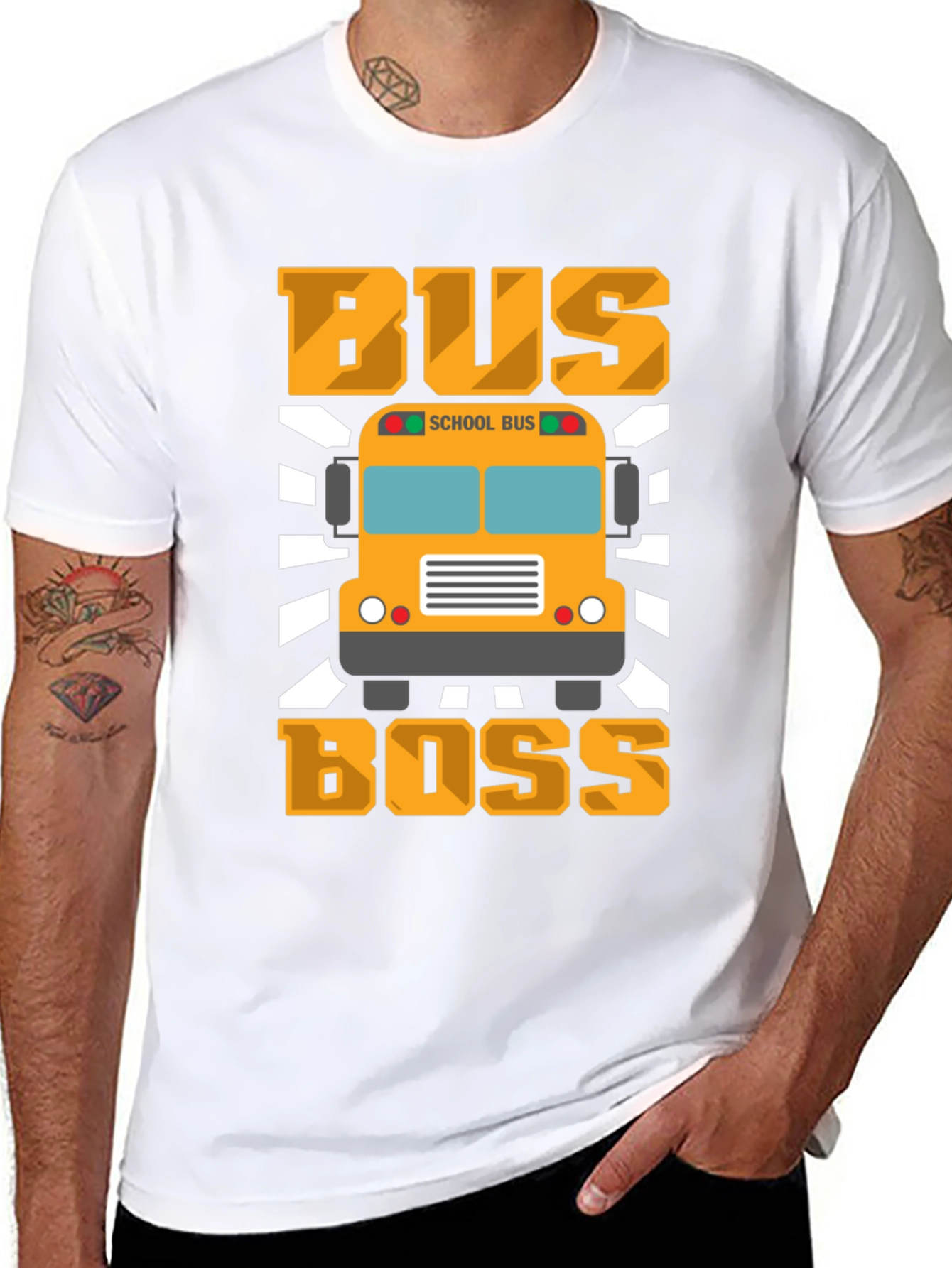 Bus Boss T-Shirt - School Bus Driver Apparel