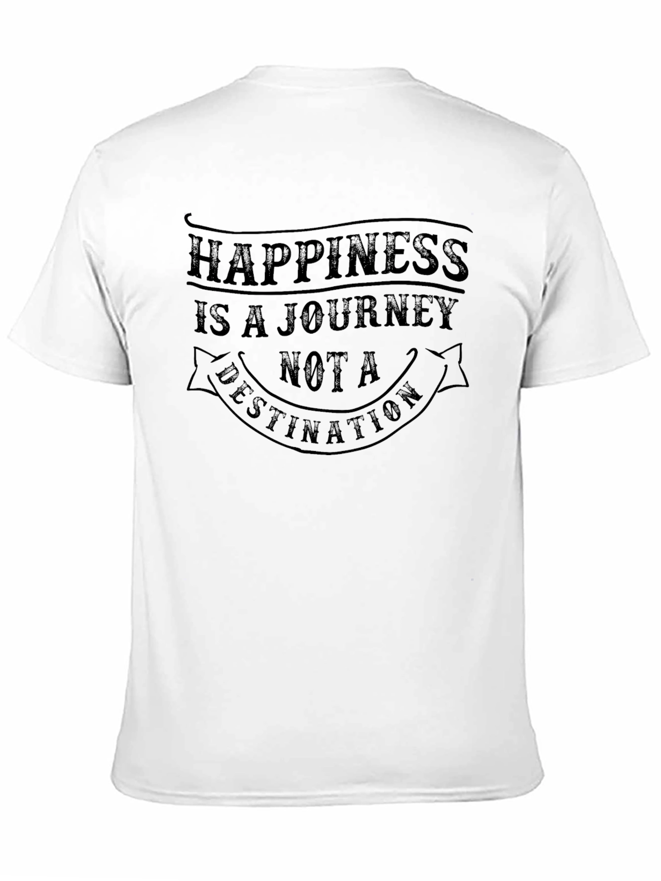 Happiness Journey Graphic Tee - Stylish Comfort