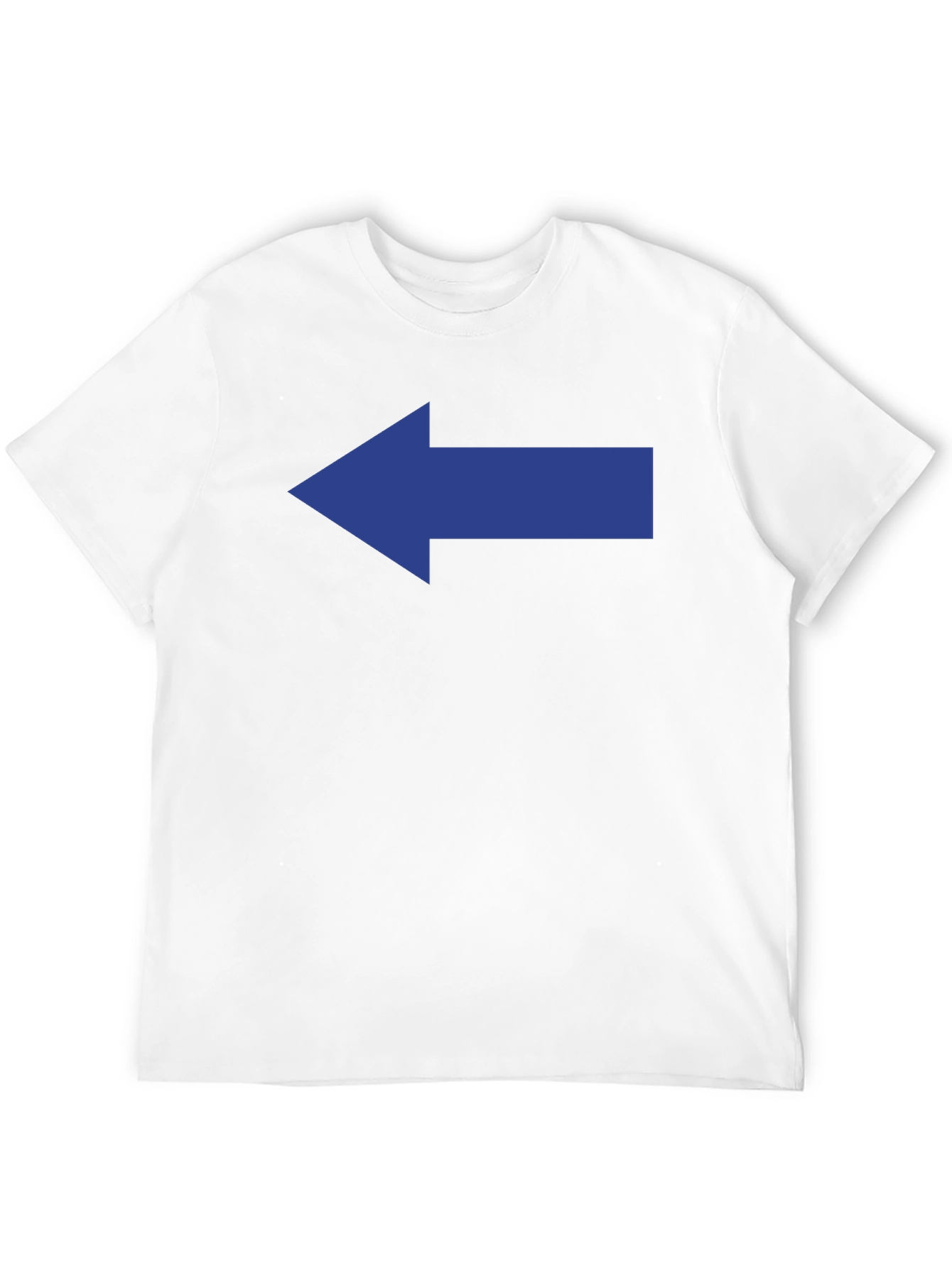 Left Arrow Graphic Tee - Mens Black Cotton T-Shirt