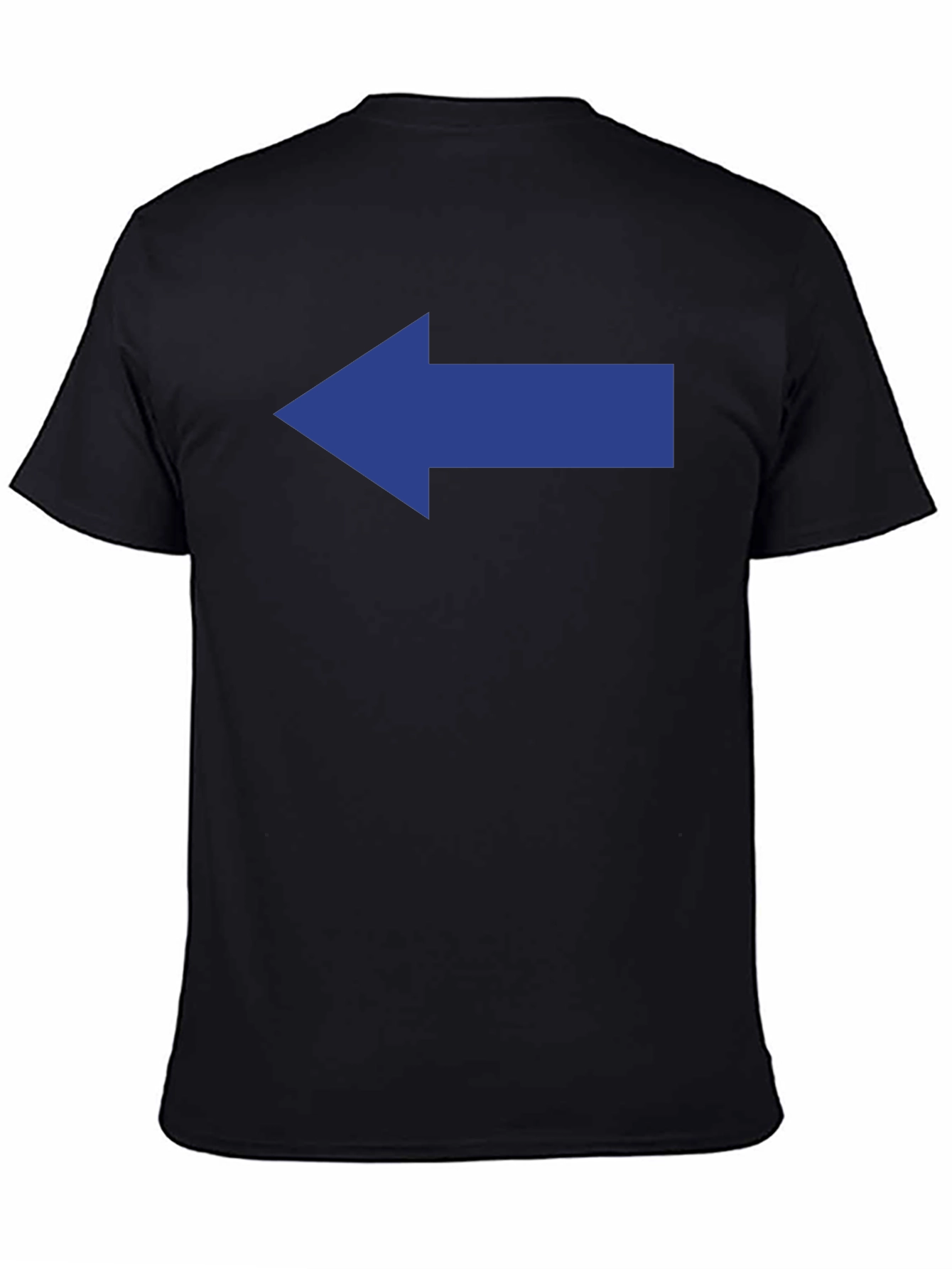 Left Arrow Graphic Tee - Mens Black Cotton T-Shirt