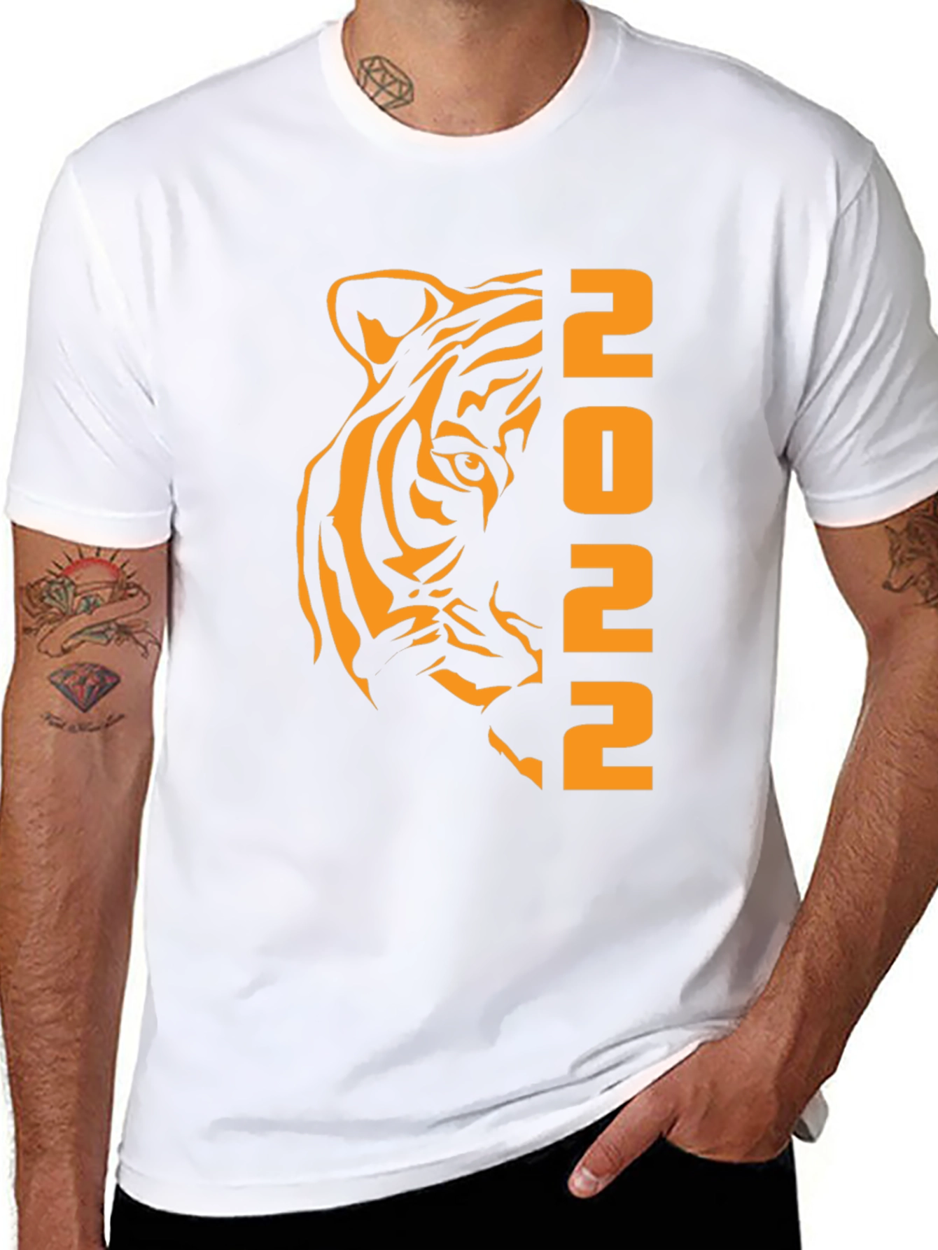 Year of the Tiger 2022 Black Graphic Tee