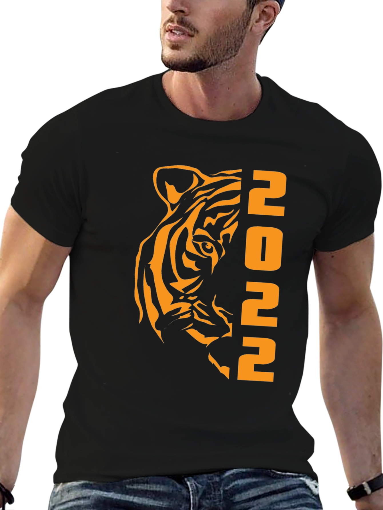 Year of the Tiger 2022 Black Graphic Tee