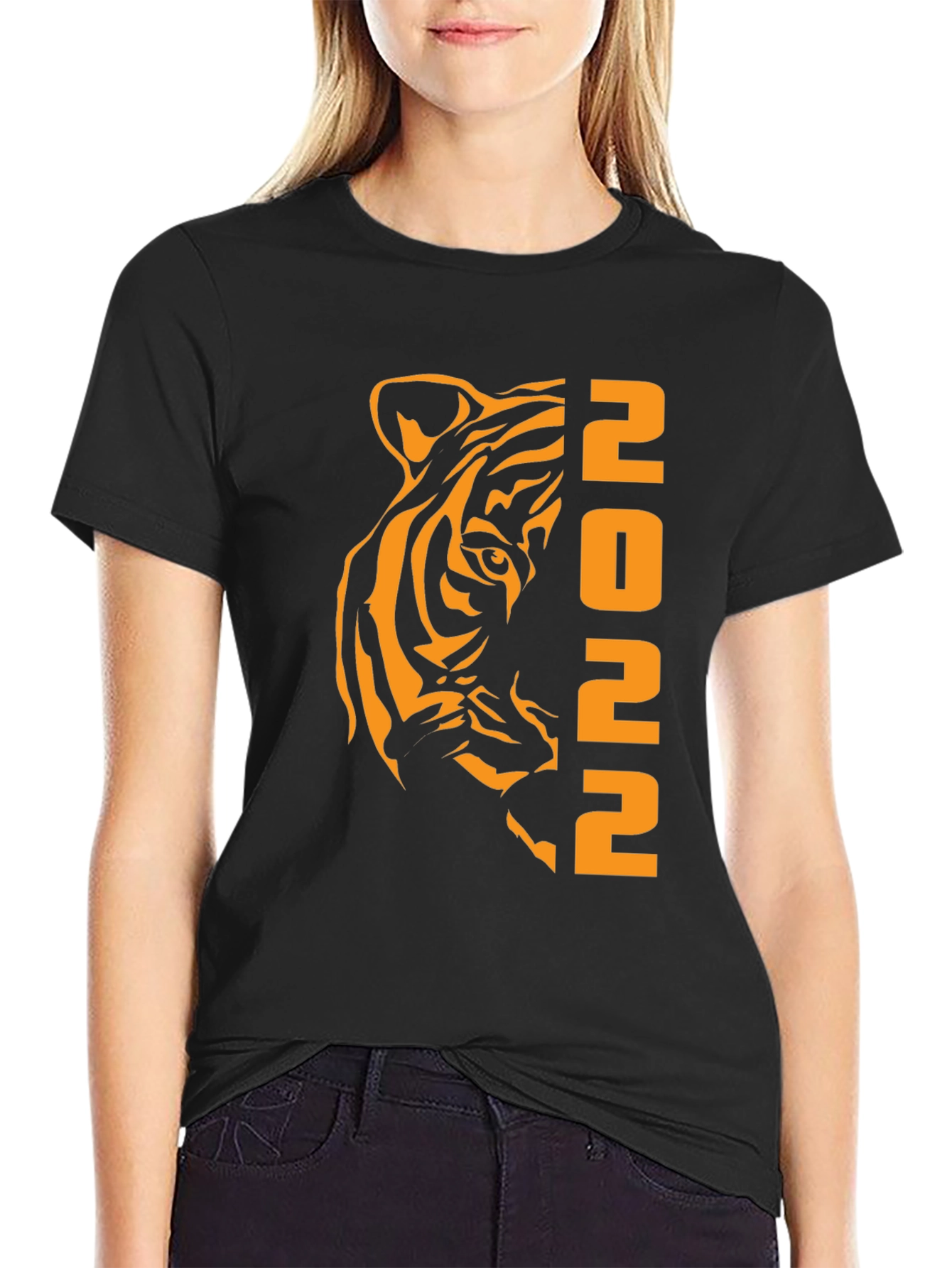 Year of the Tiger 2022 Black Graphic Tee