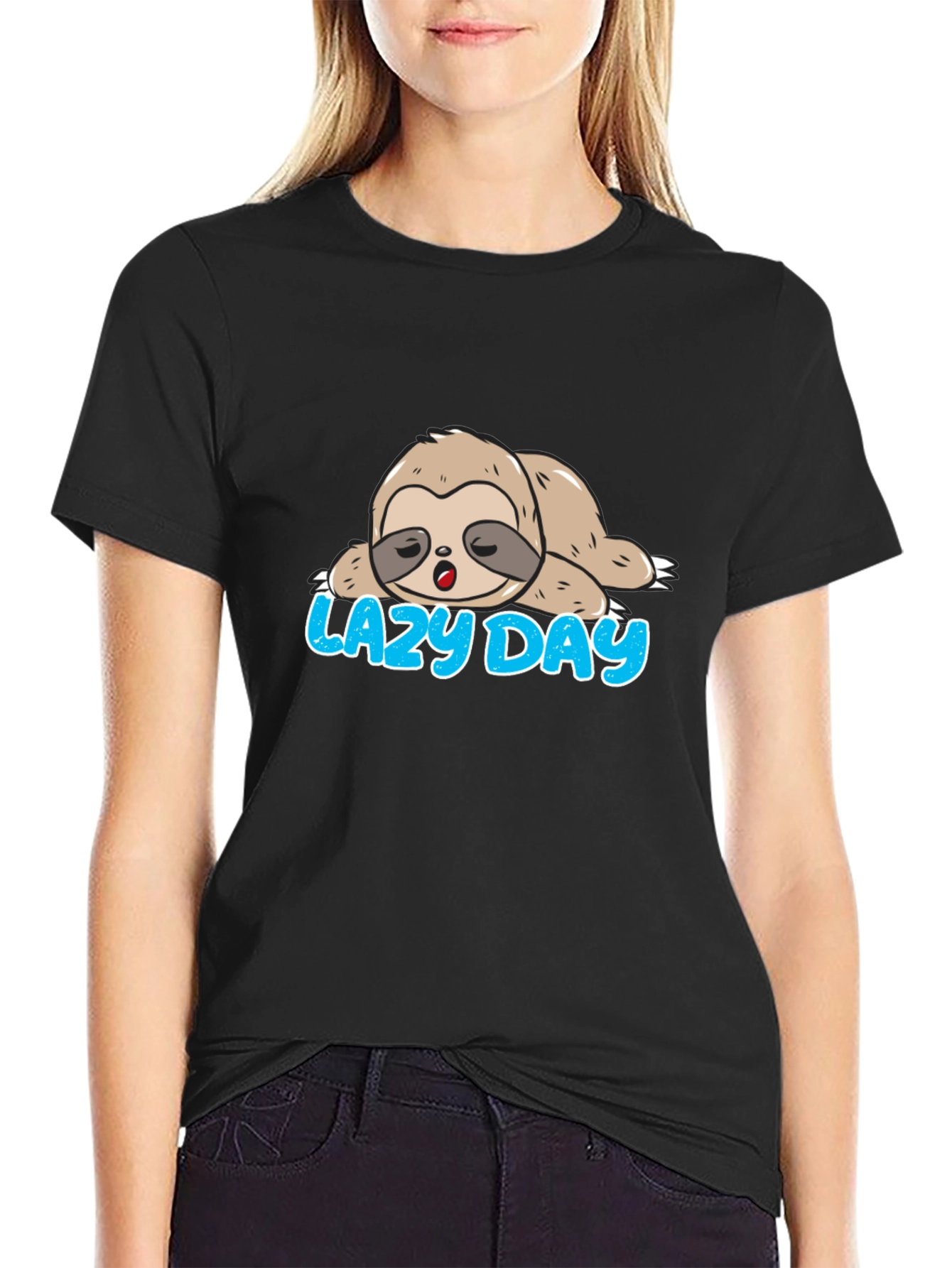 Lazy Day Sloth Graphic Tee