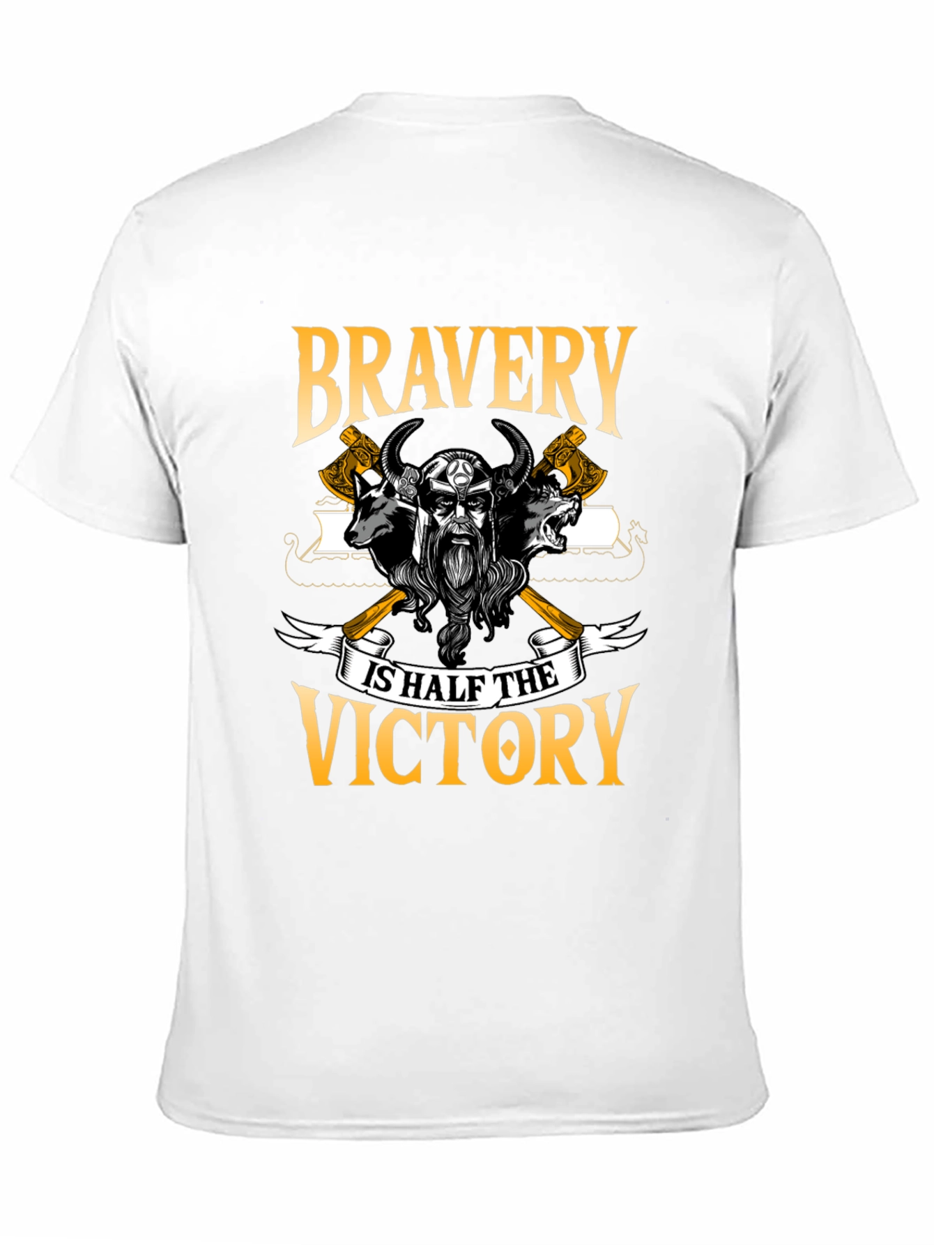 Viking Bravery Graphic T-Shirt - Warrior Inspired Tee