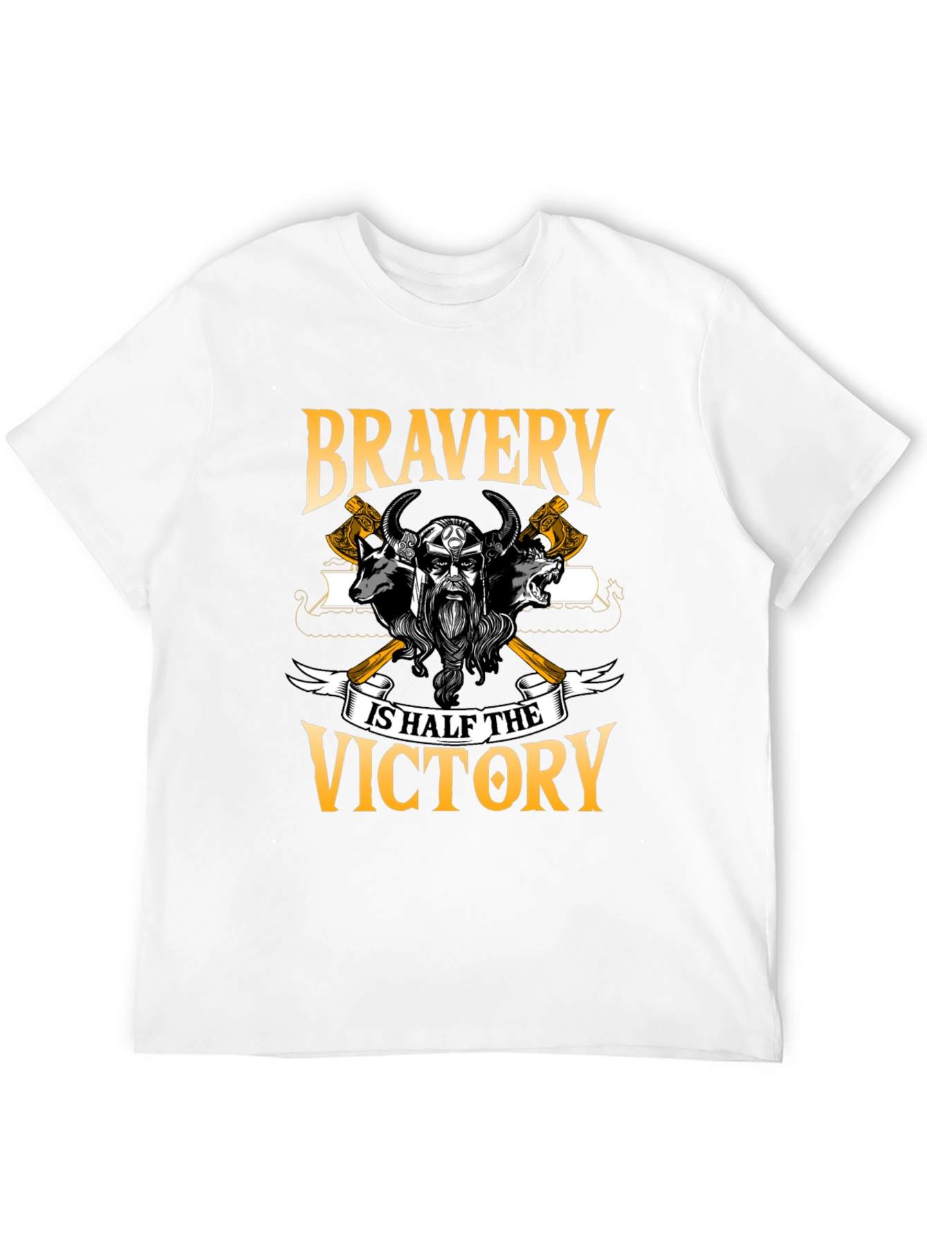 Viking Bravery Graphic T-Shirt - Warrior Inspired Tee