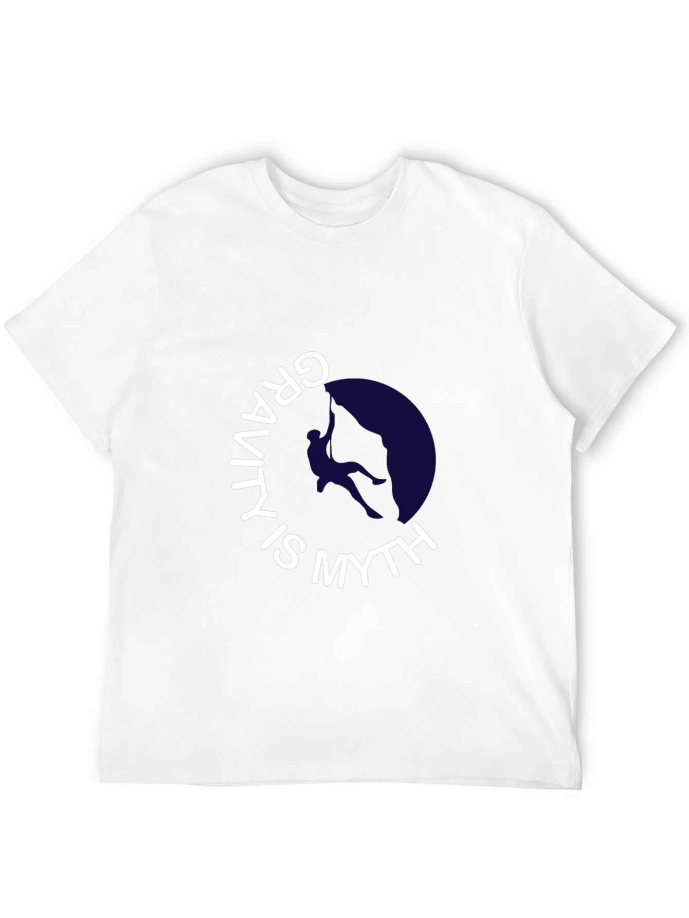 Gravity is Myth Black Graphic Tee