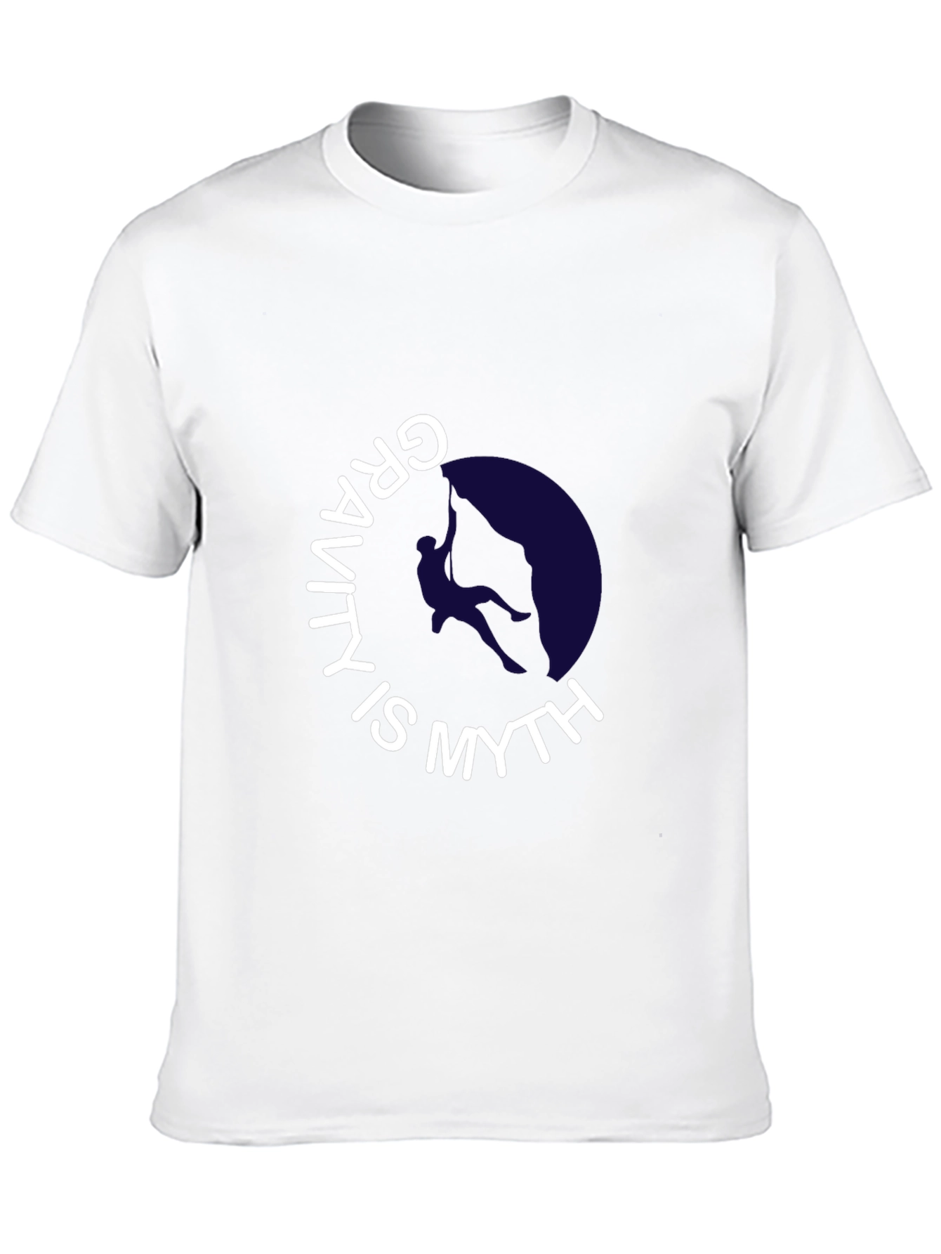 Gravity is Myth Black Graphic Tee