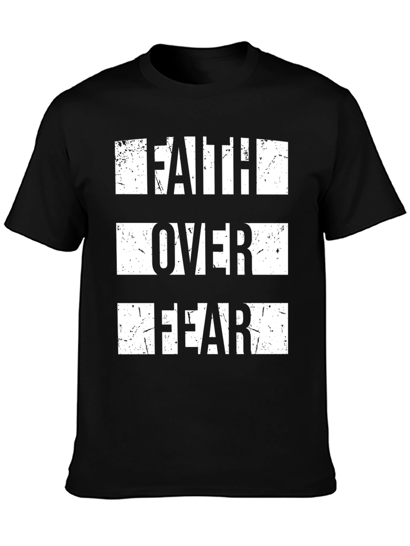 Faith Over Fear Graphic Tee - Black