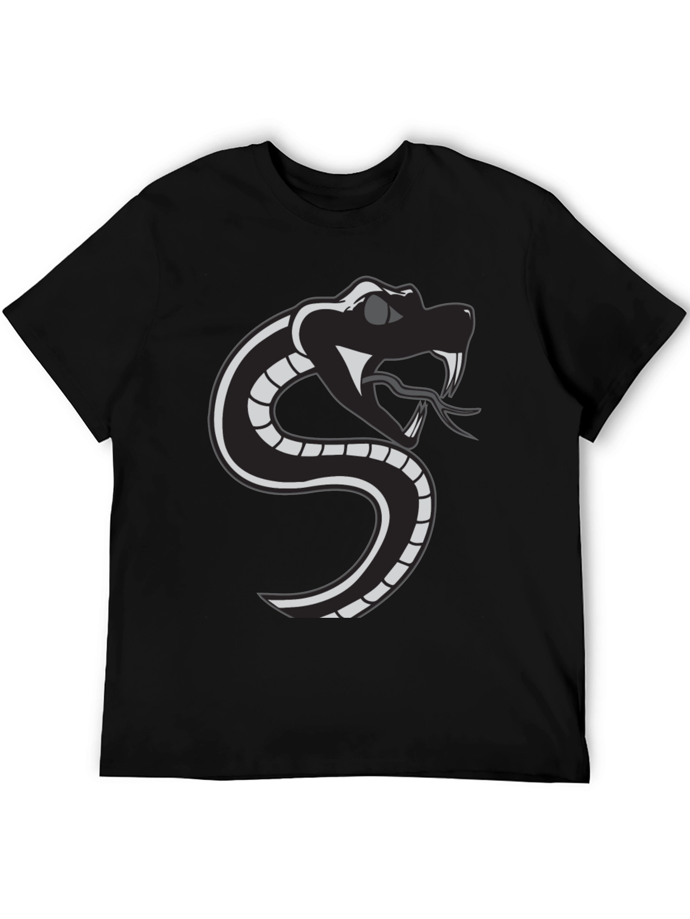 Snake Graphic Tee - Black