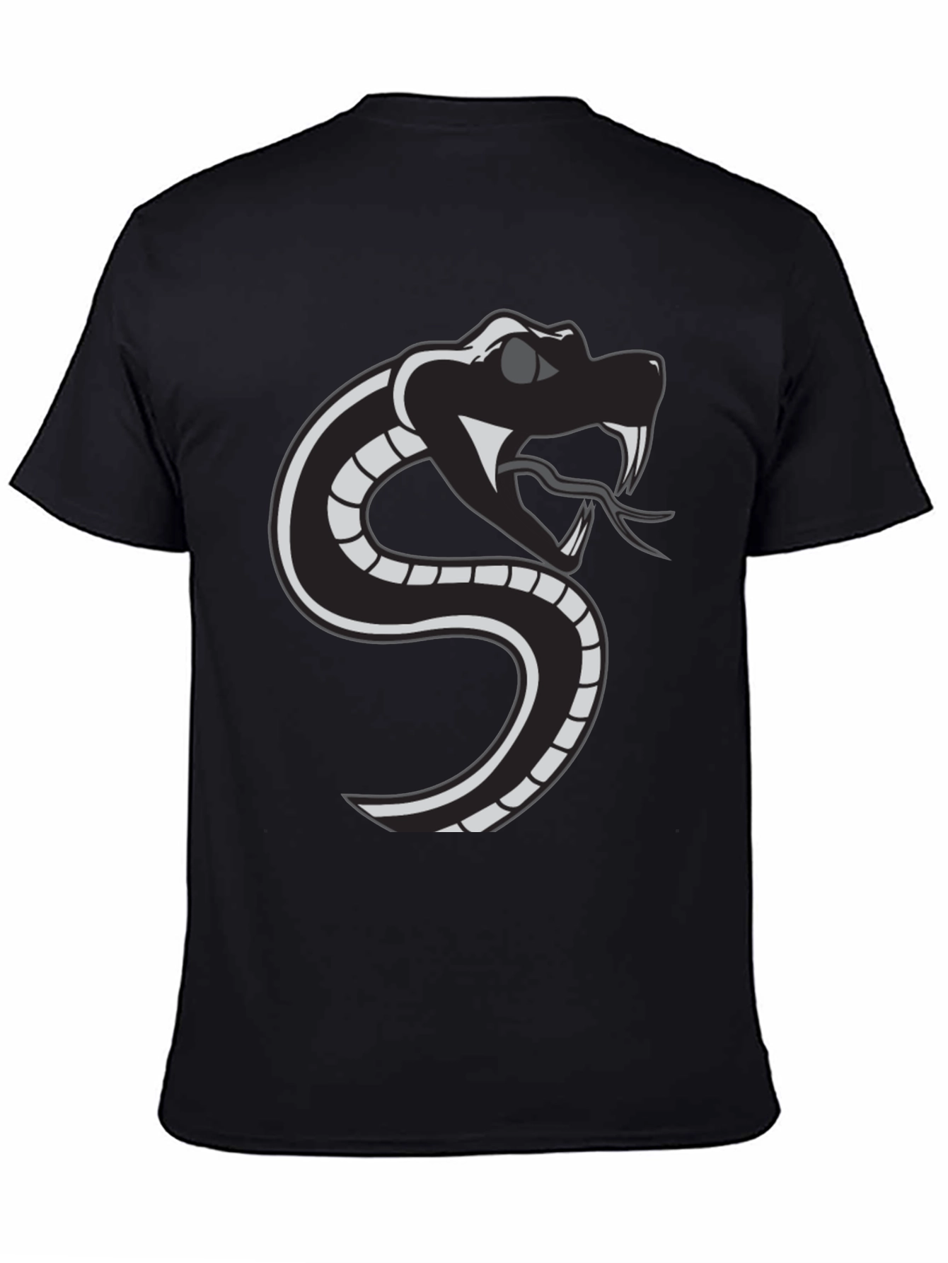 Snake Graphic Tee - Black