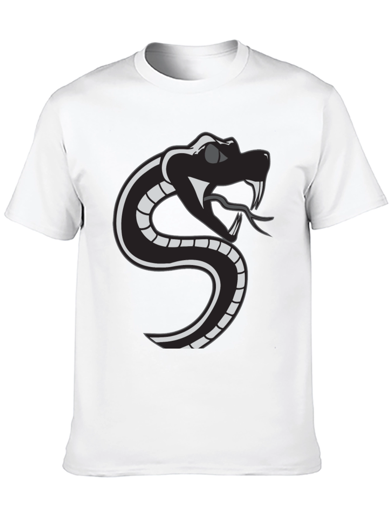 Snake Graphic Tee - Black