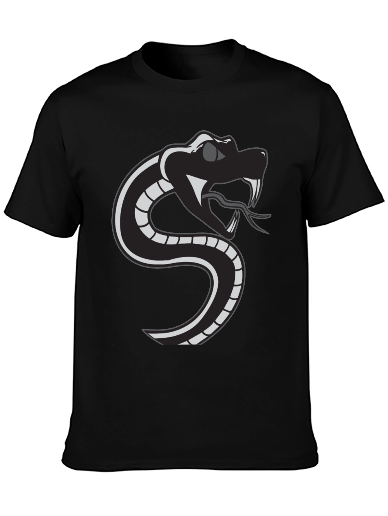 Snake Graphic Tee - Black