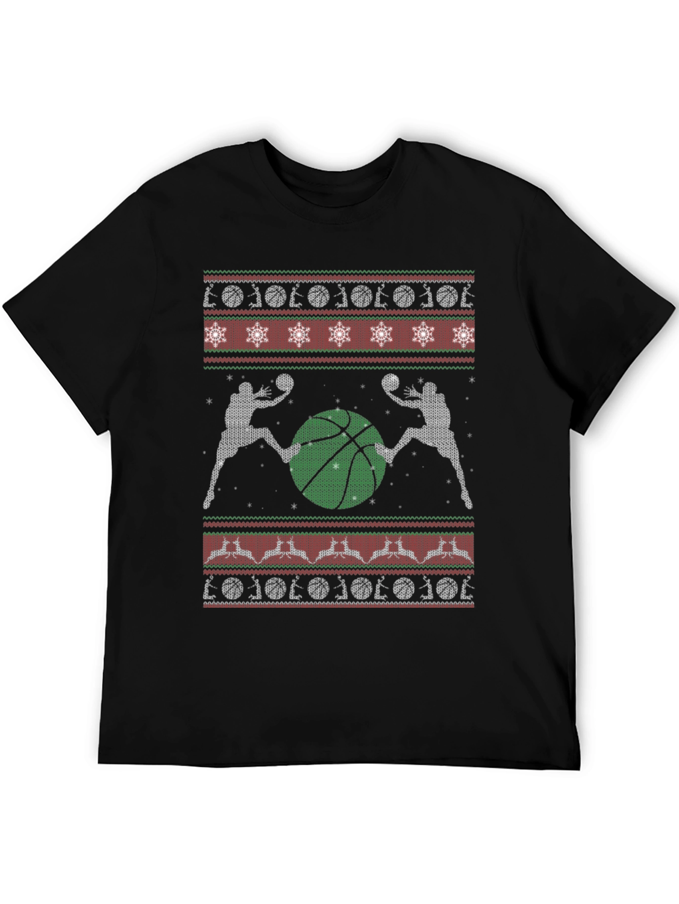 Basketball Christmas Sweater T-Shirt