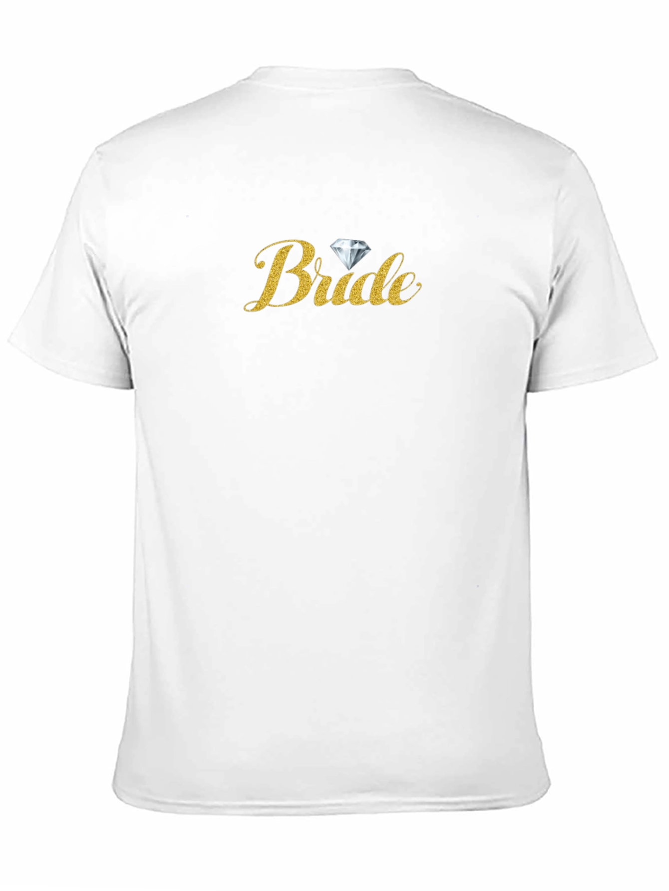 Bride Glitter T-Shirt - Black Wedding Party Tee