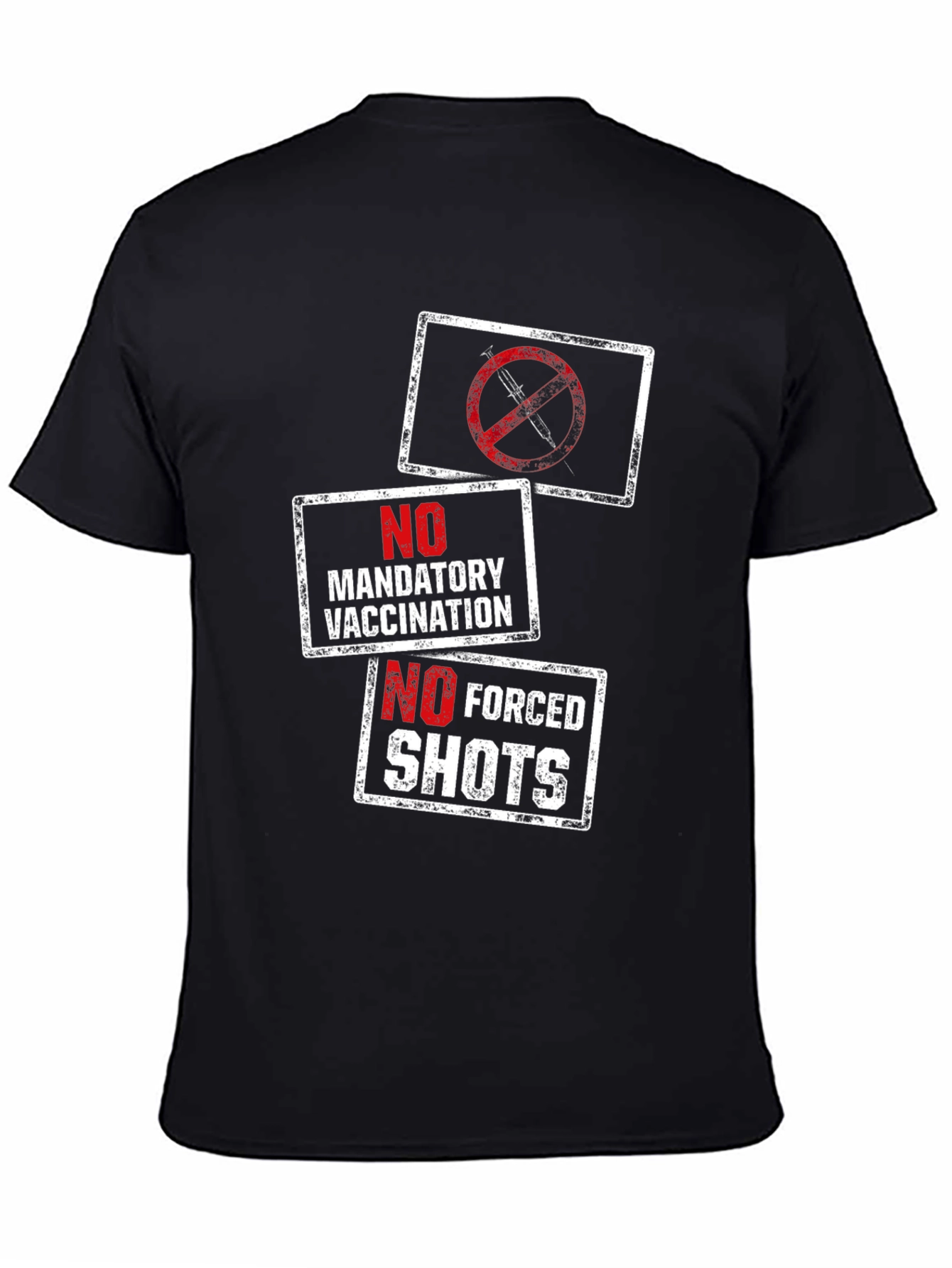 Anti-Vaccination T-Shirt: No Forced Shots!