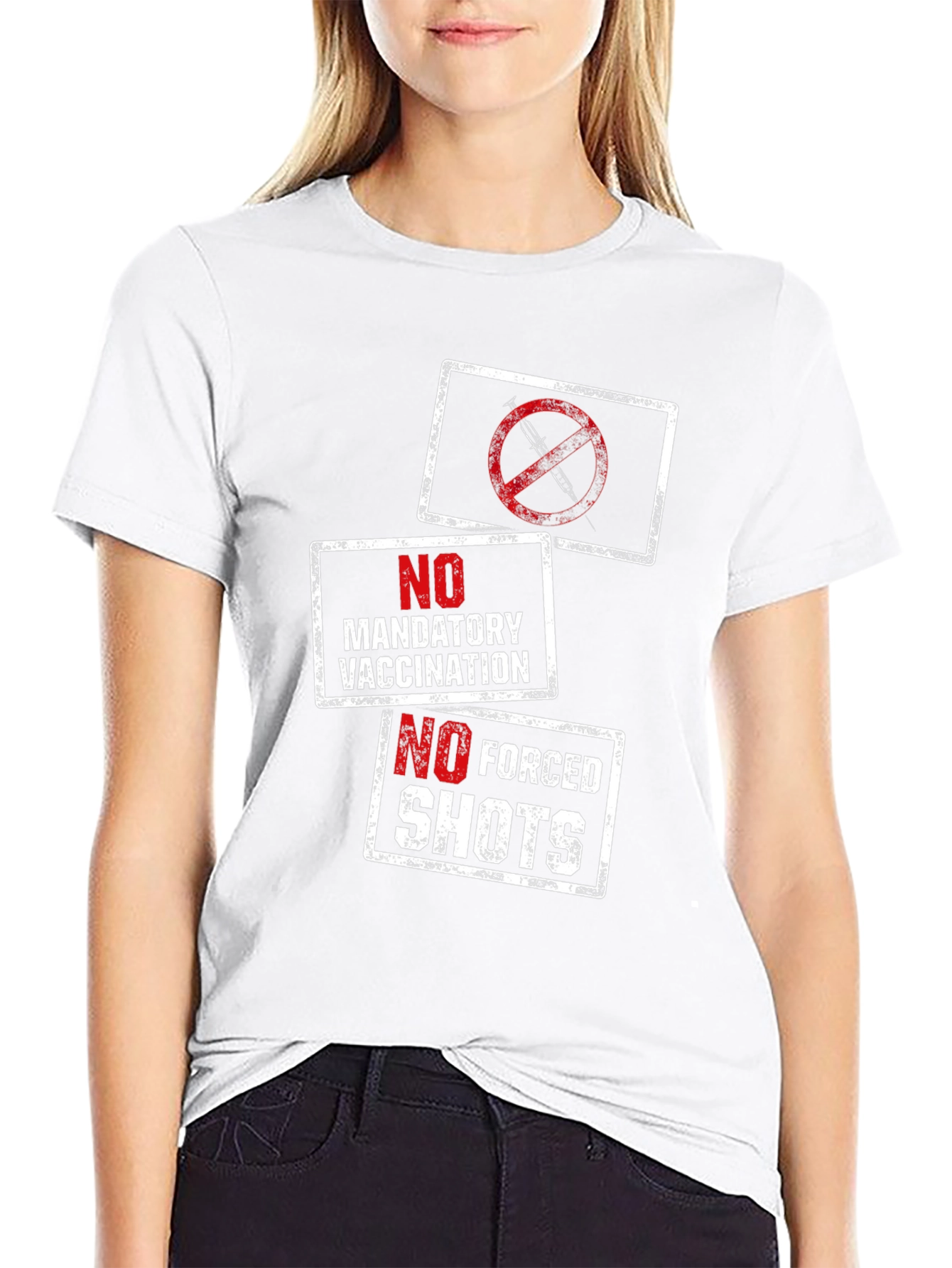 Anti-Vaccination T-Shirt: No Forced Shots!