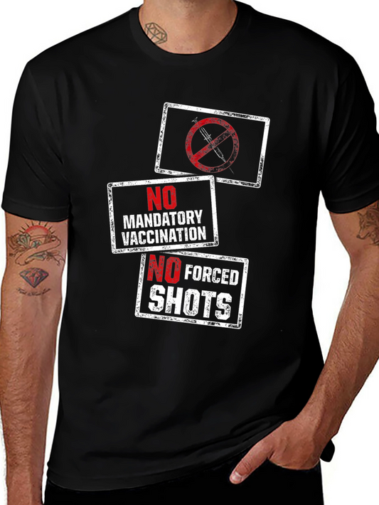 Anti-Vaccination T-Shirt: No Forced Shots!