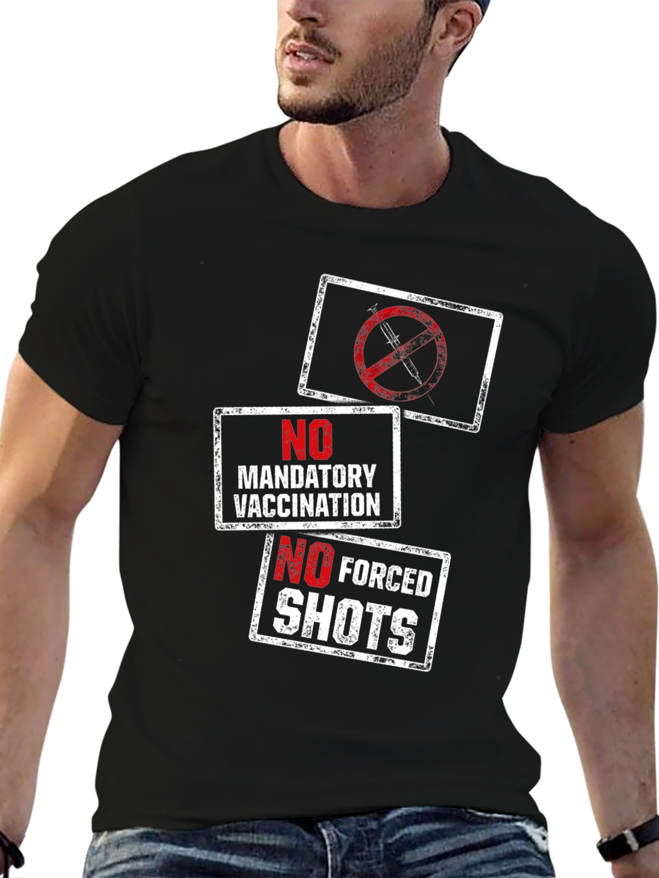 Anti-Vaccination T-Shirt: No Forced Shots!