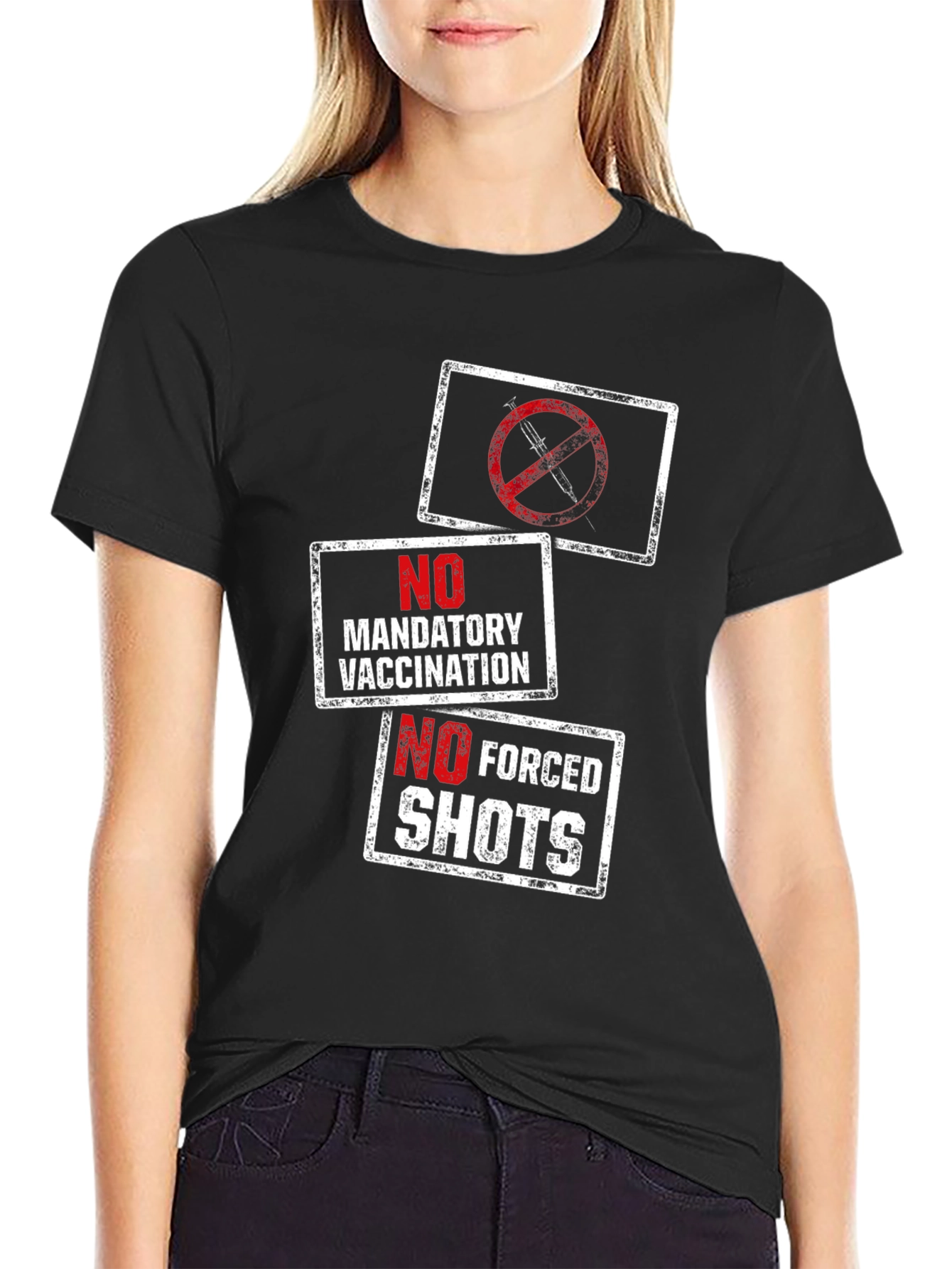 Anti-Vaccination T-Shirt: No Forced Shots!
