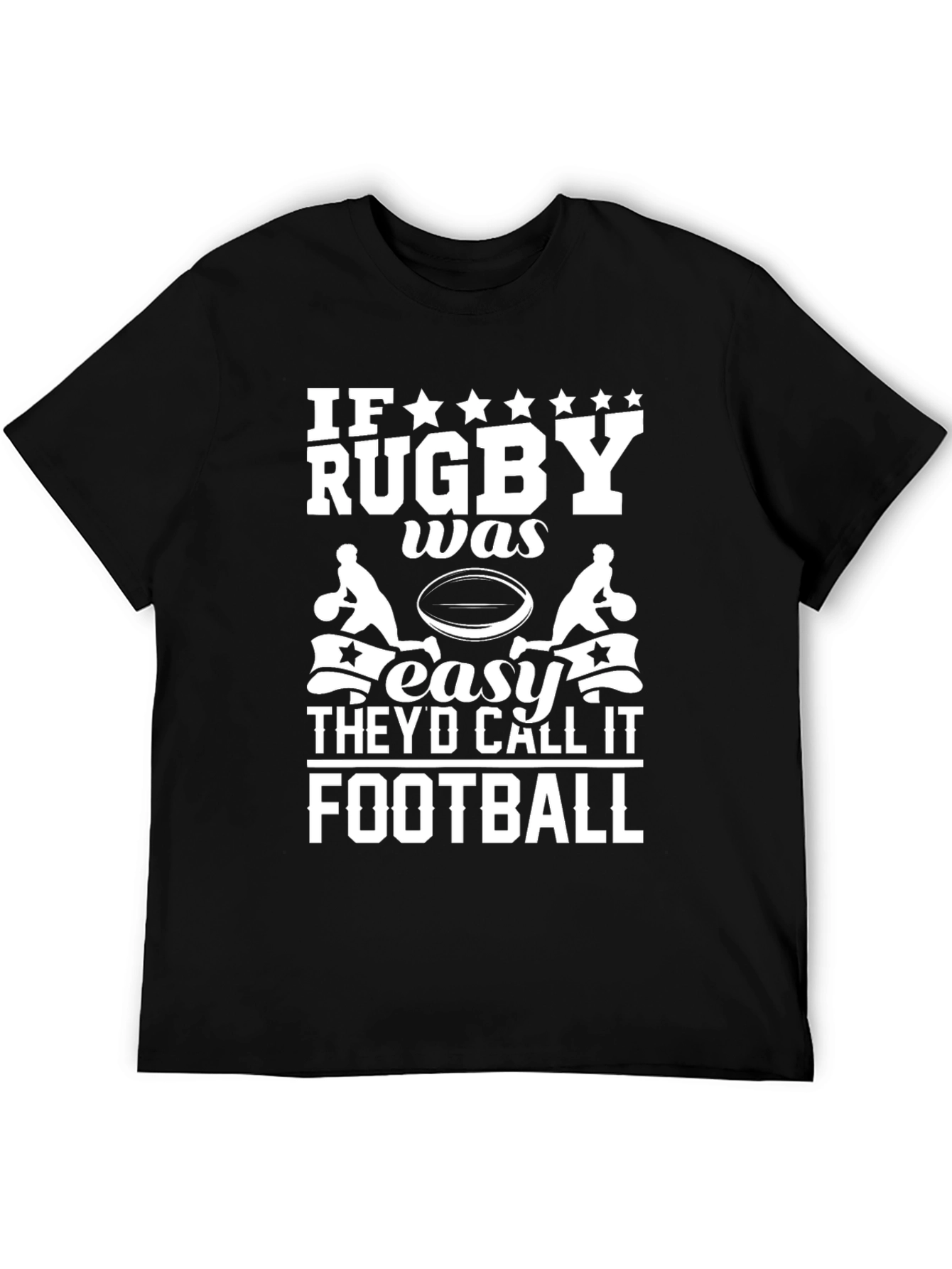 Rugby vs Football Graphic T-Shirt