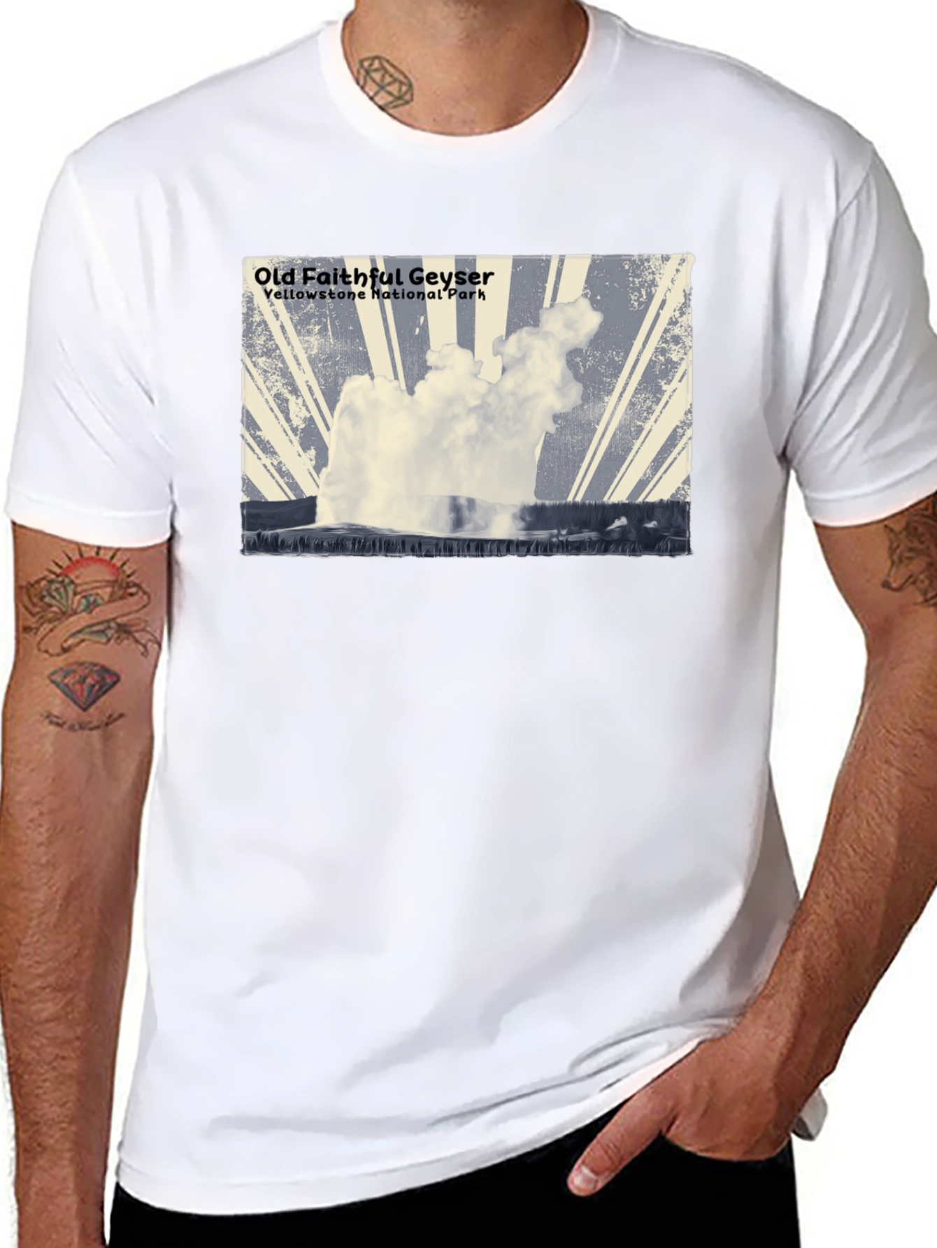 Old Faithful Geyser Graphic Tee - Yellowstone