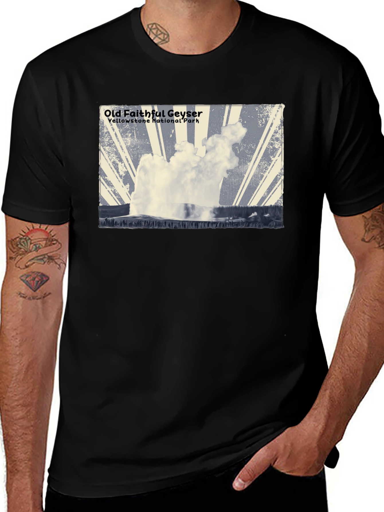 Old Faithful Geyser Graphic Tee - Yellowstone