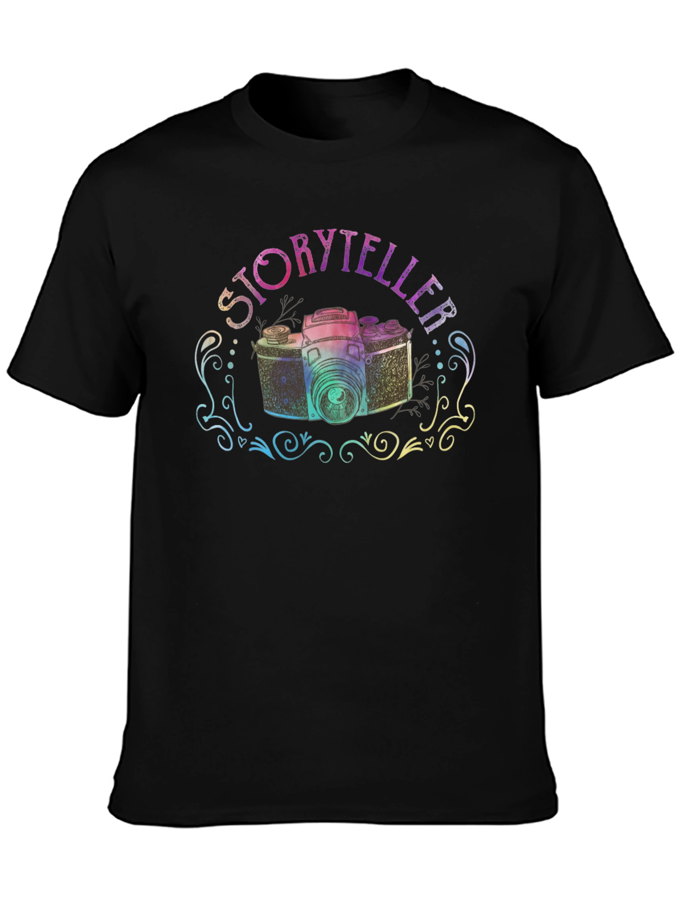 Storyteller Camera Graphic Tee - Unique Design