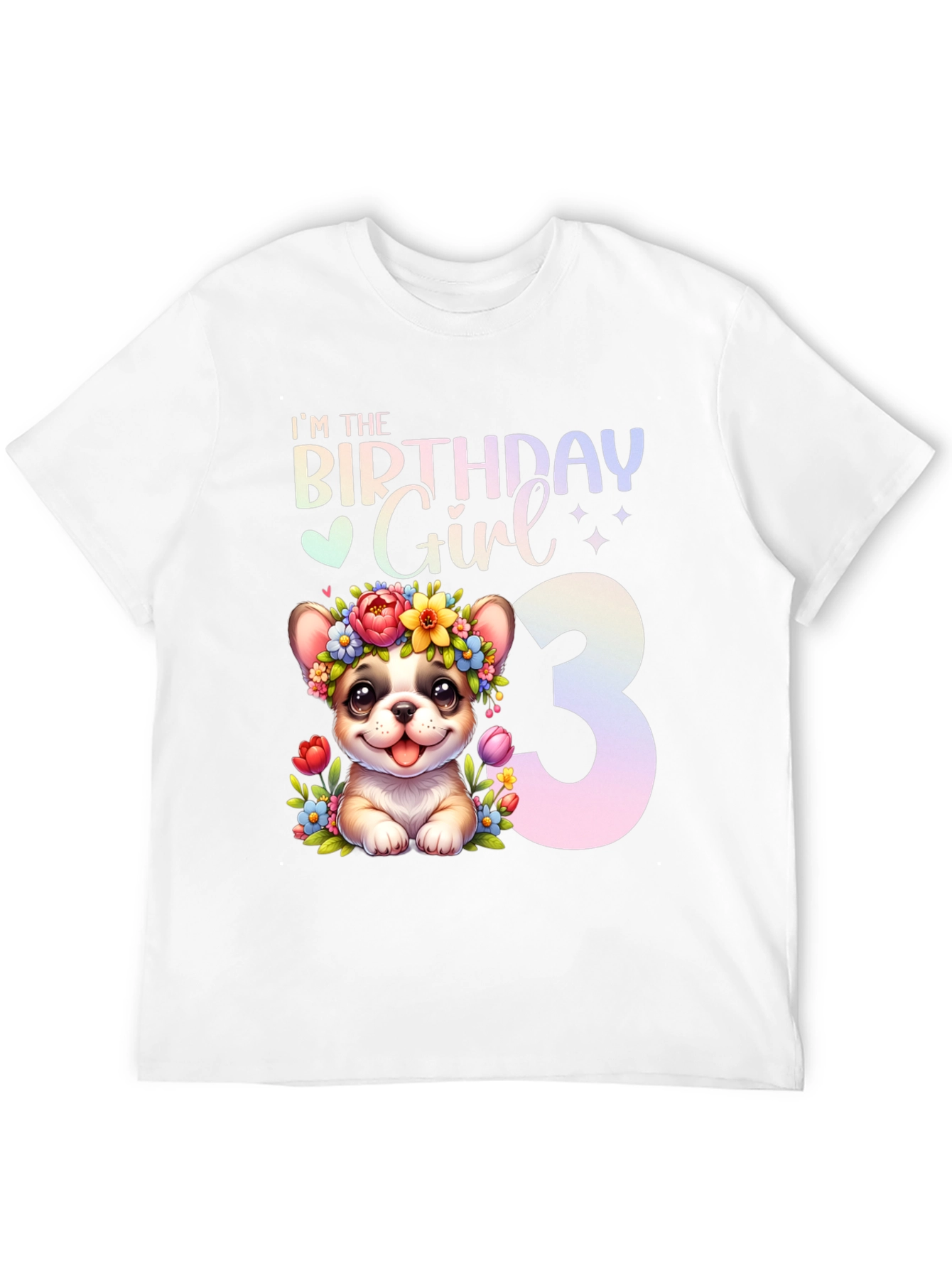 Birthday Girl 3 Dog T-Shirt