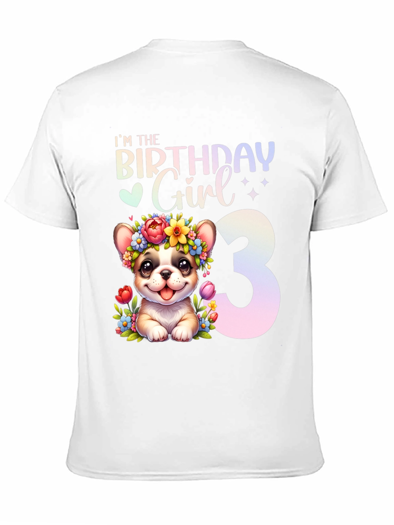 Birthday Girl 3 Dog T-Shirt