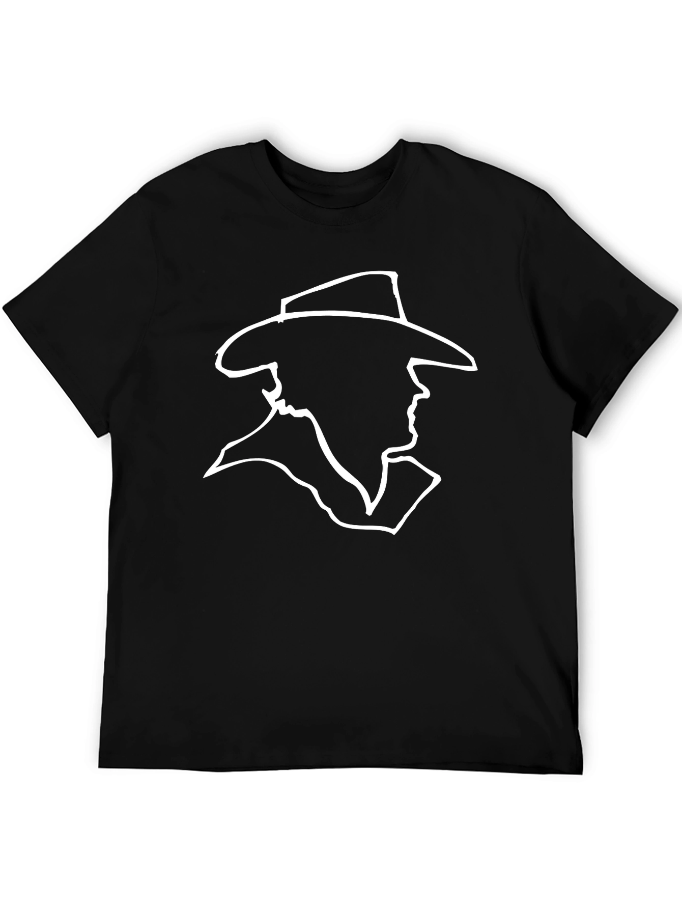 Silhouette Cowboy Graphic Tee - Mens Black T-Shirt