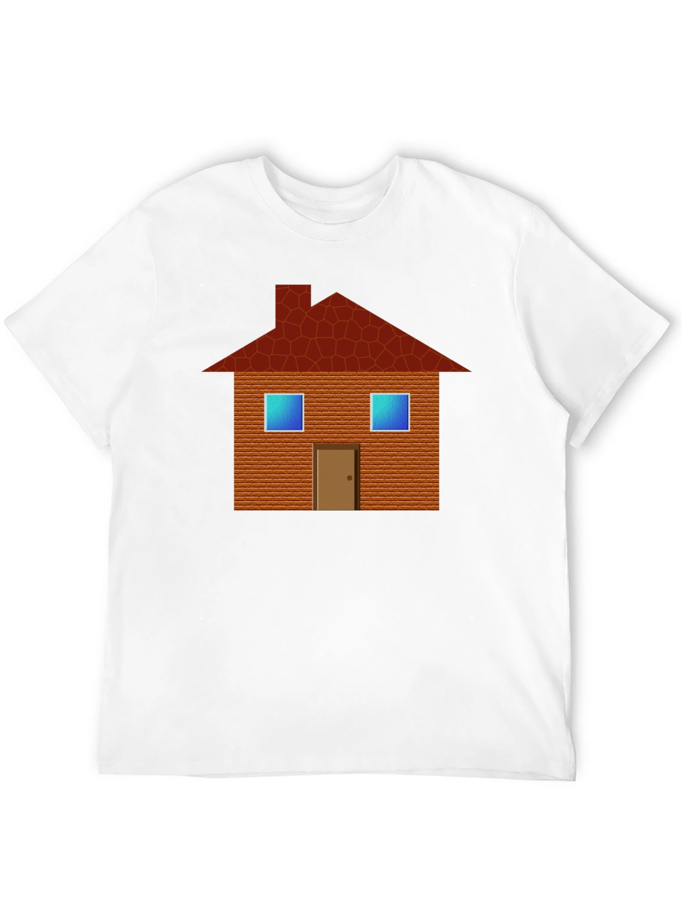 House Graphic Tee - Black Cotton T-Shirt