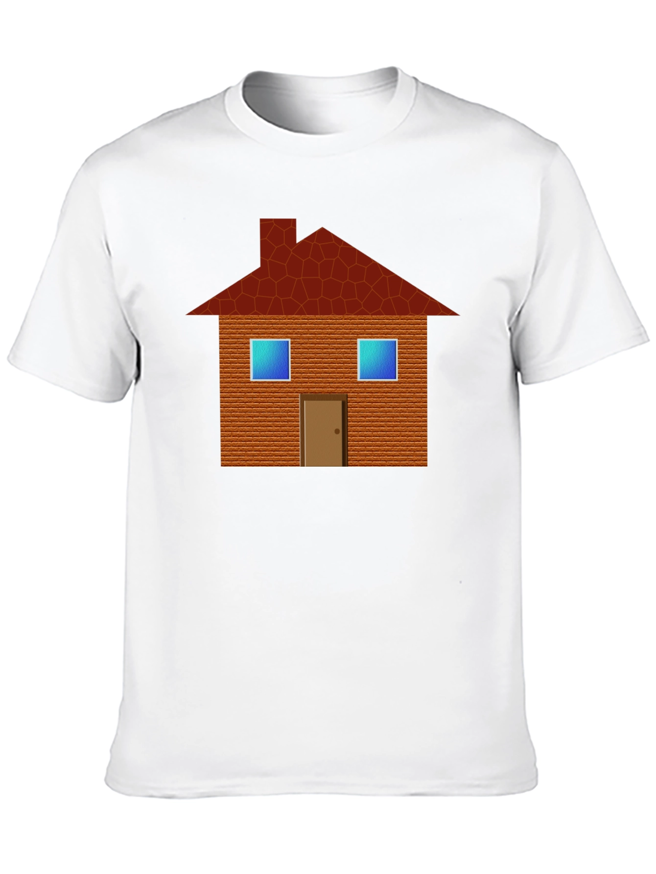 House Graphic Tee - Black Cotton T-Shirt