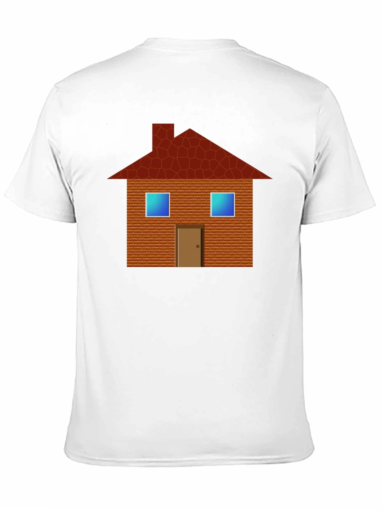 House Graphic Tee - Black Cotton T-Shirt