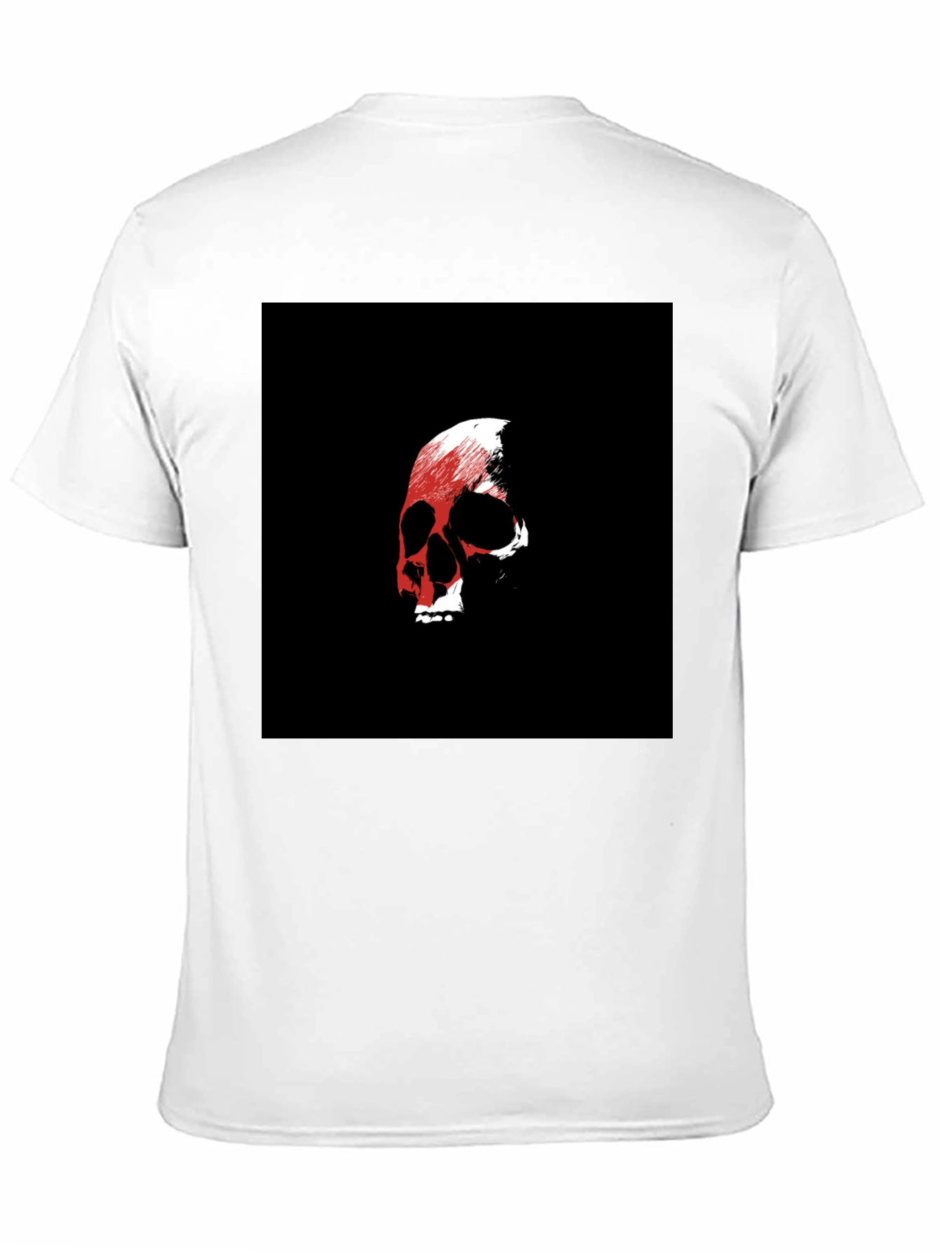 Skull Graphic Black Tee - Edgy Style