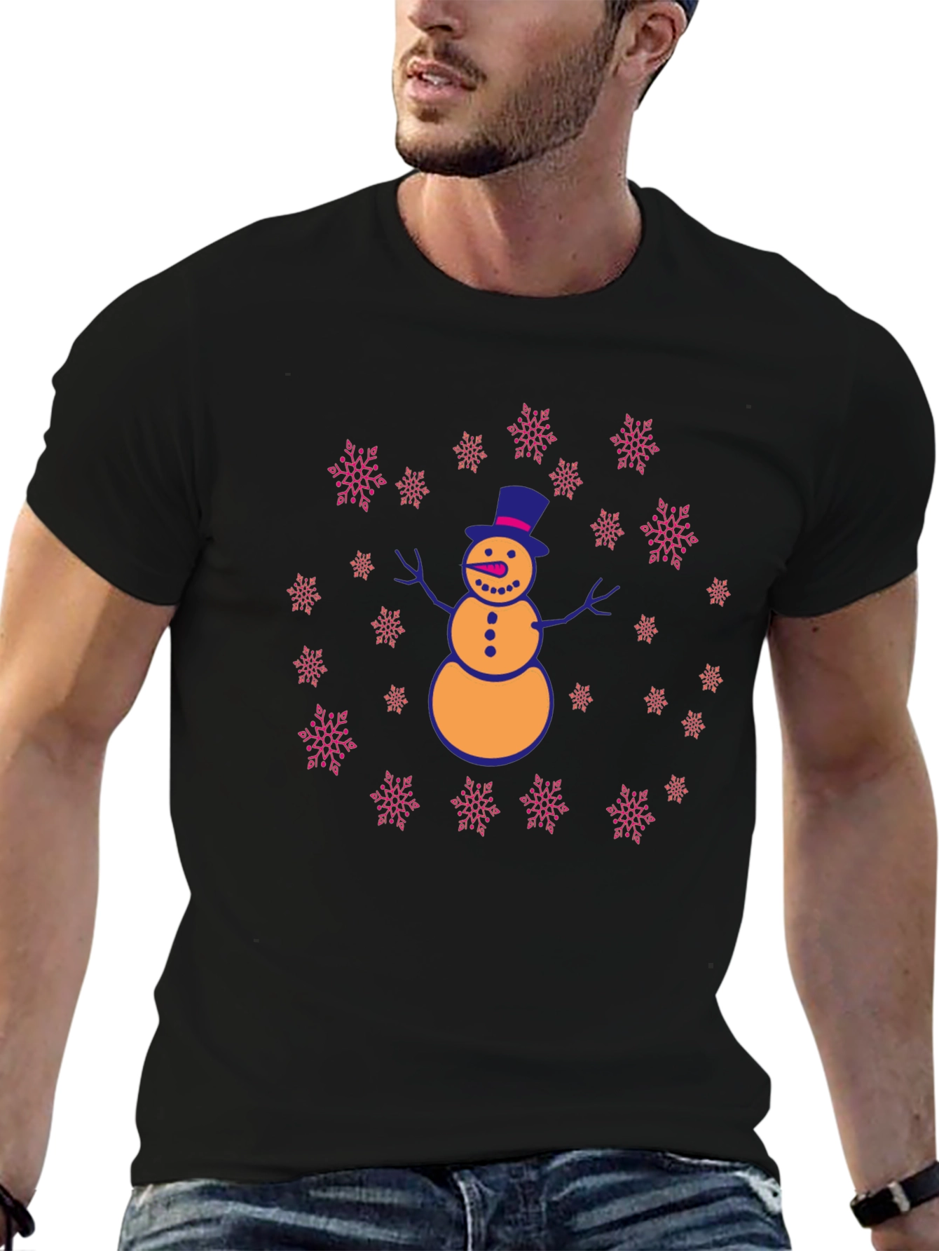 Festive Snowman Graphic Tee