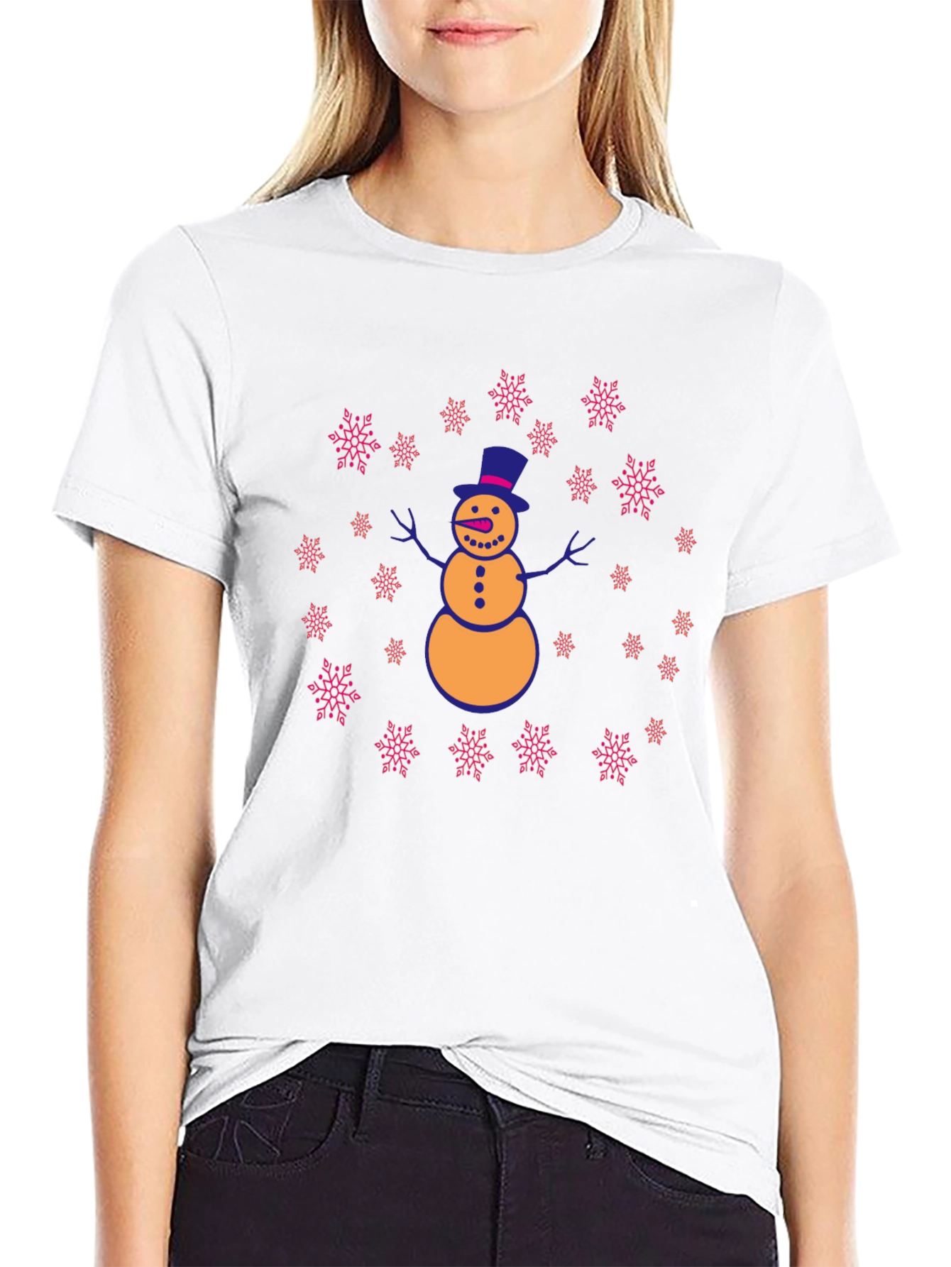Festive Snowman Graphic Tee