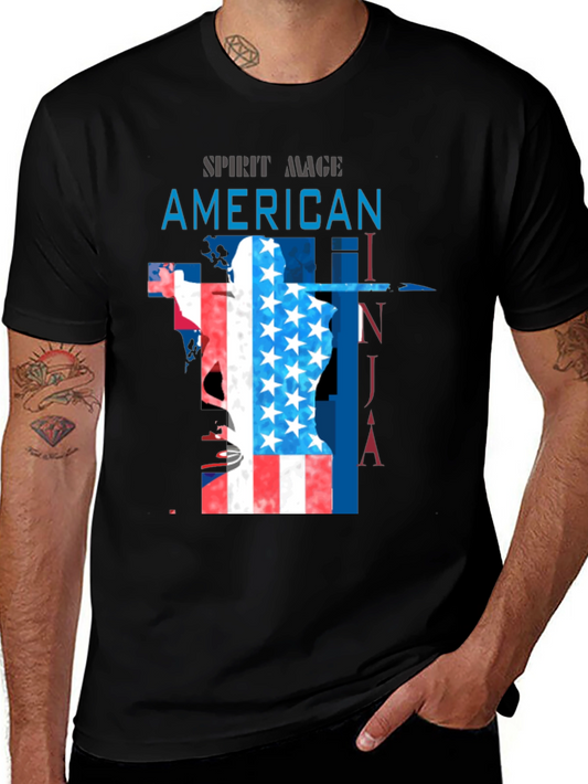 American Ninja Spirit Mage Black T-Shirt