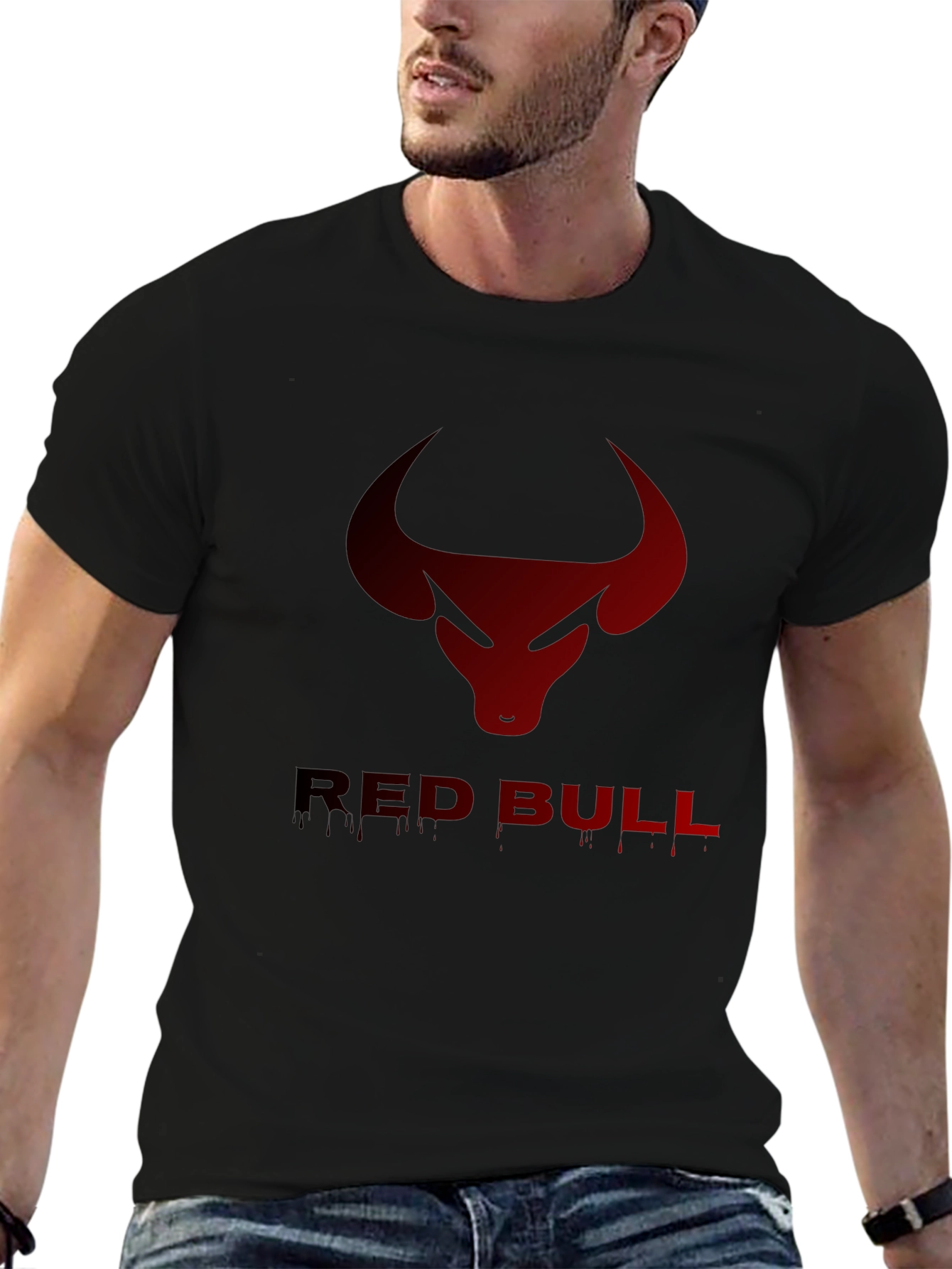Red Bull Graphic Black T-Shirt