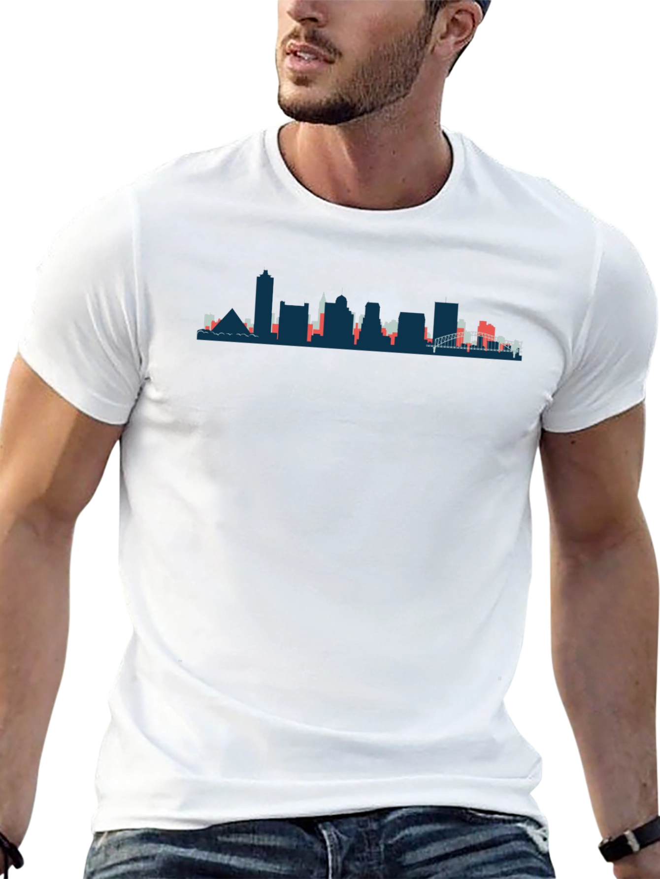 Memphis Skyline Graphic Tee