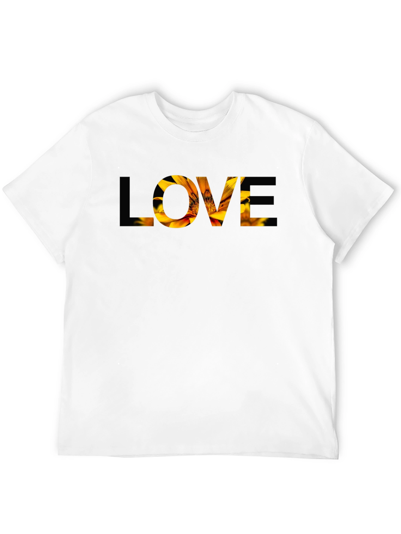 Floral LOVE Graphic T-Shirt - Stylish Mens Tee