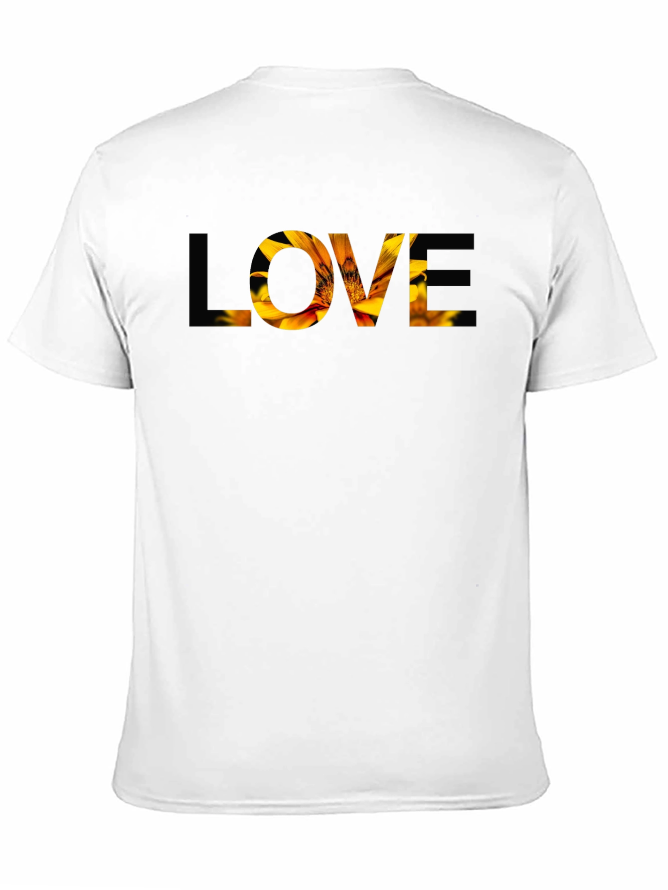 Floral LOVE Graphic T-Shirt - Stylish Mens Tee