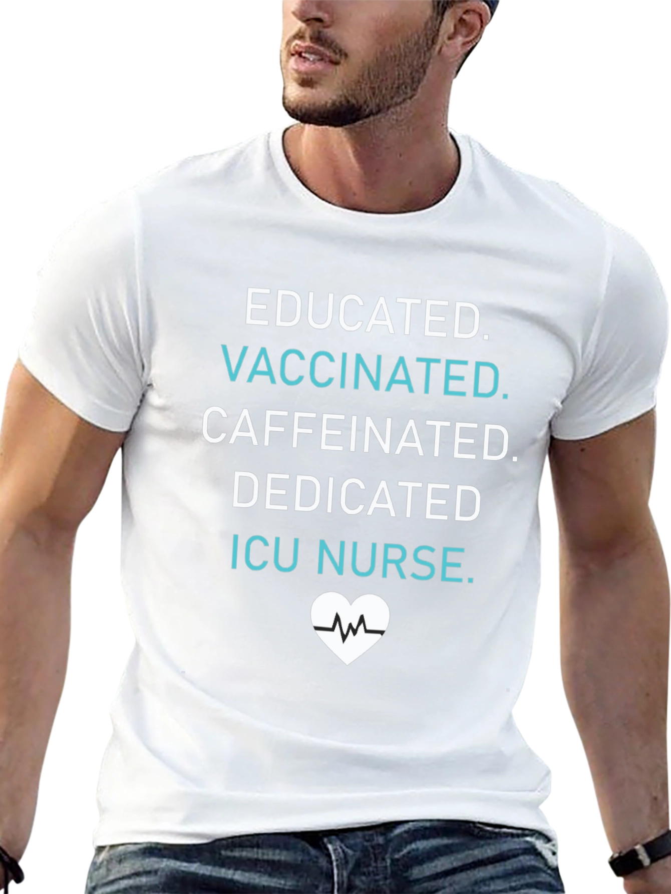 Educated Vaccinated ICU Nurse T-Shirt