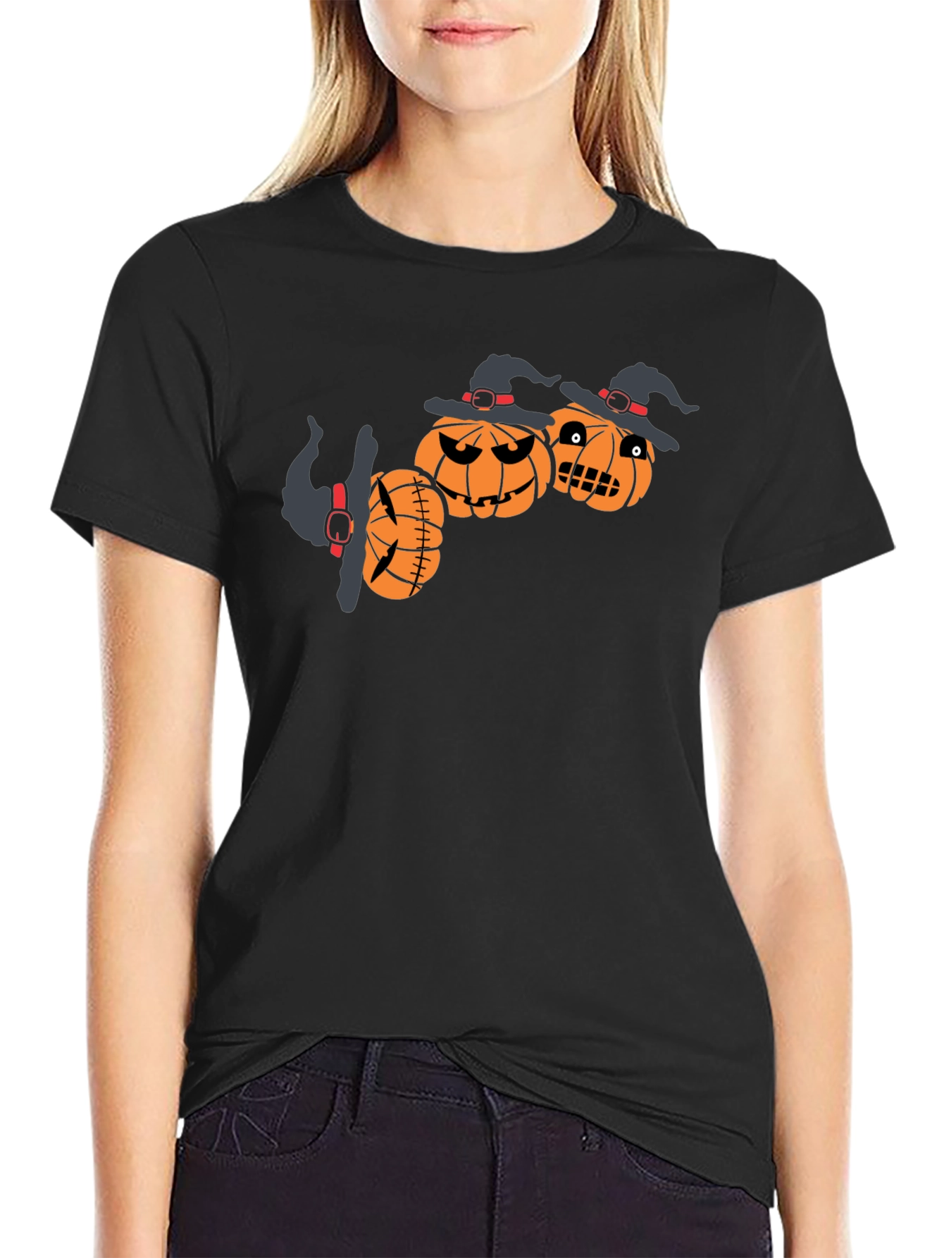 Halloween Pumpkin Witch T-Shirt
