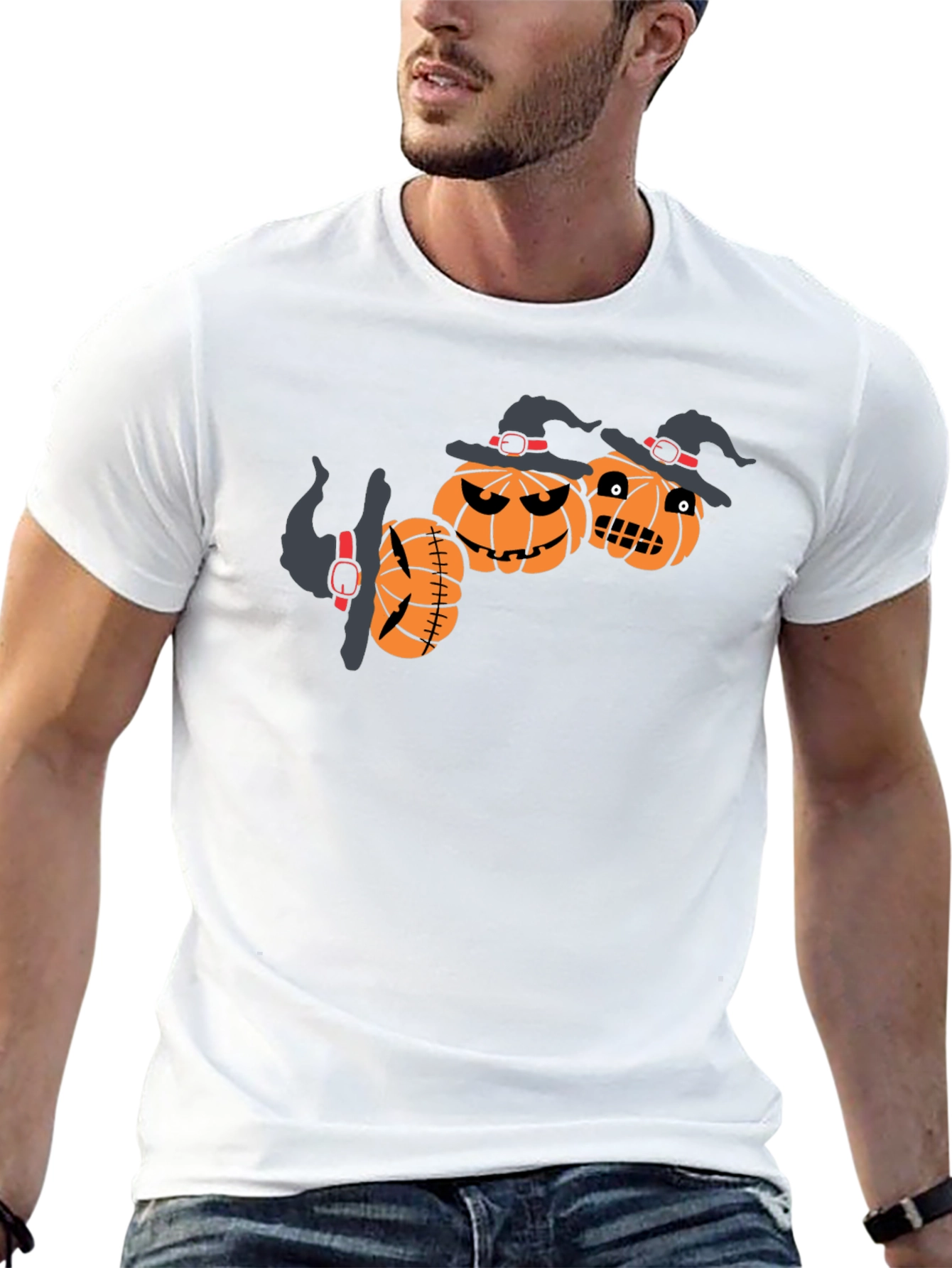 Halloween Pumpkin Witch T-Shirt