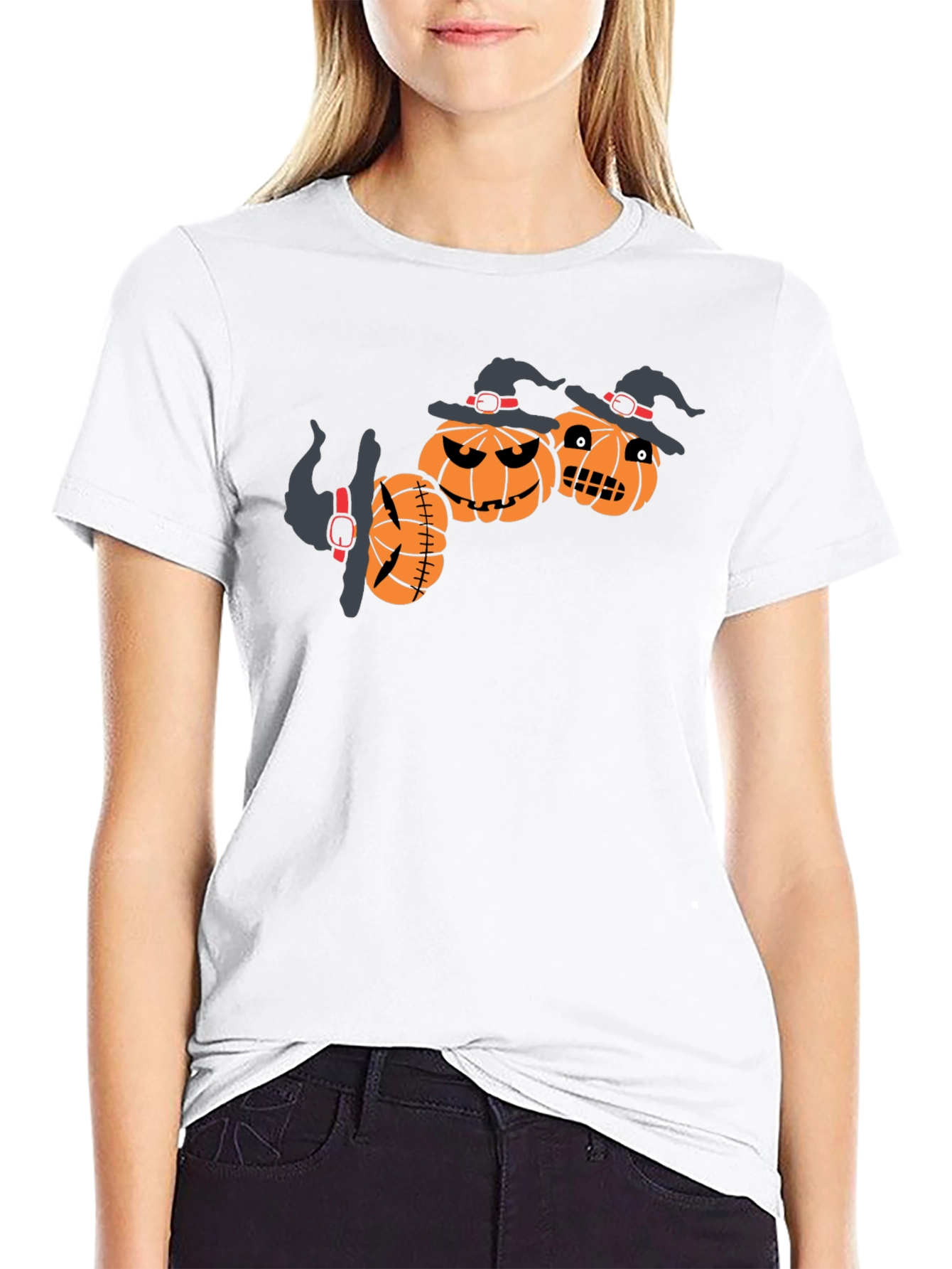 Halloween Pumpkin Witch T-Shirt
